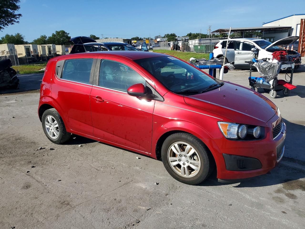 2013 Chevrolet Sonic Lt Red vin: 1G1JC6SH3D4159216