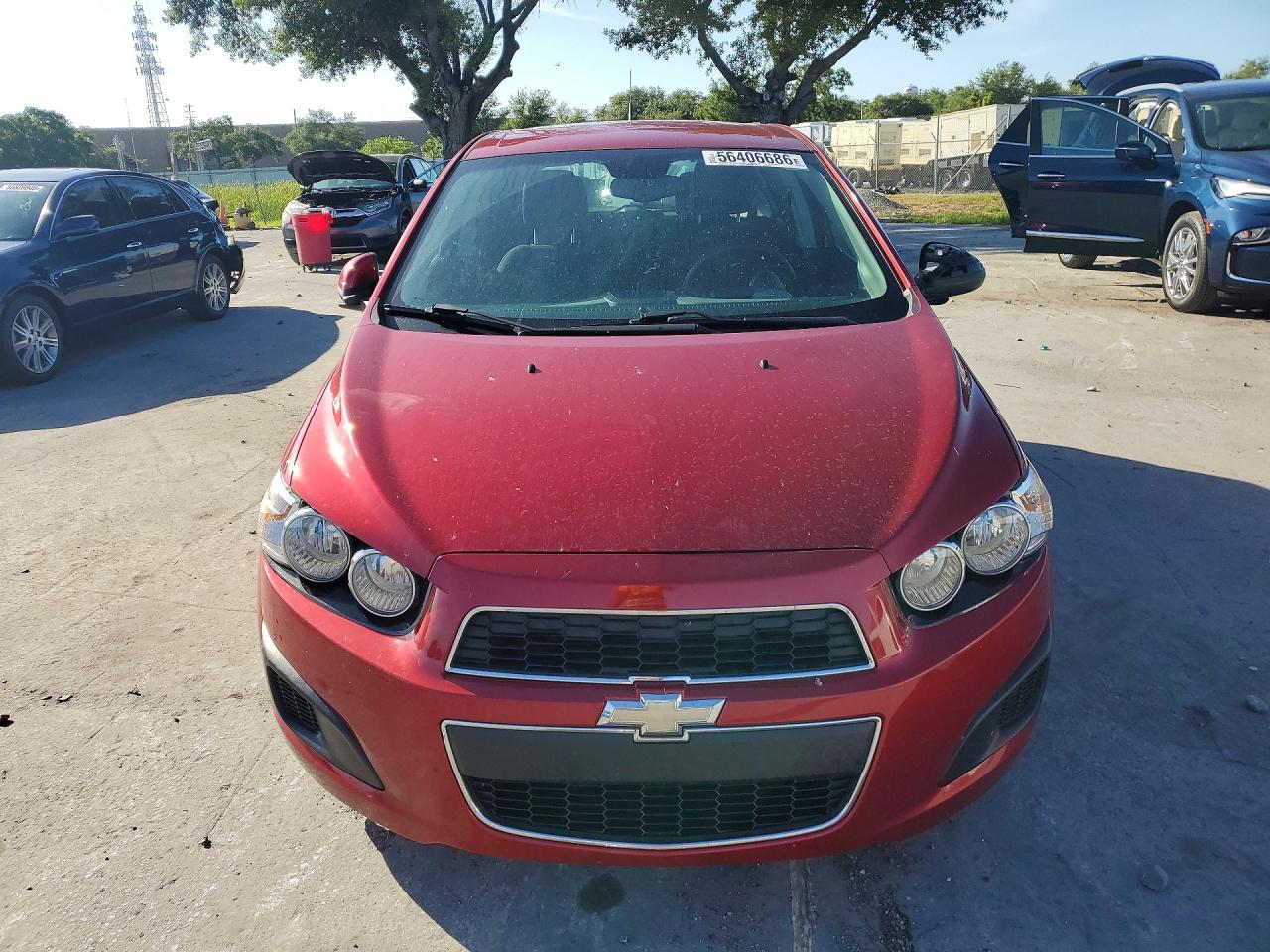 2013 Chevrolet Sonic Lt Red vin: 1G1JC6SH3D4159216