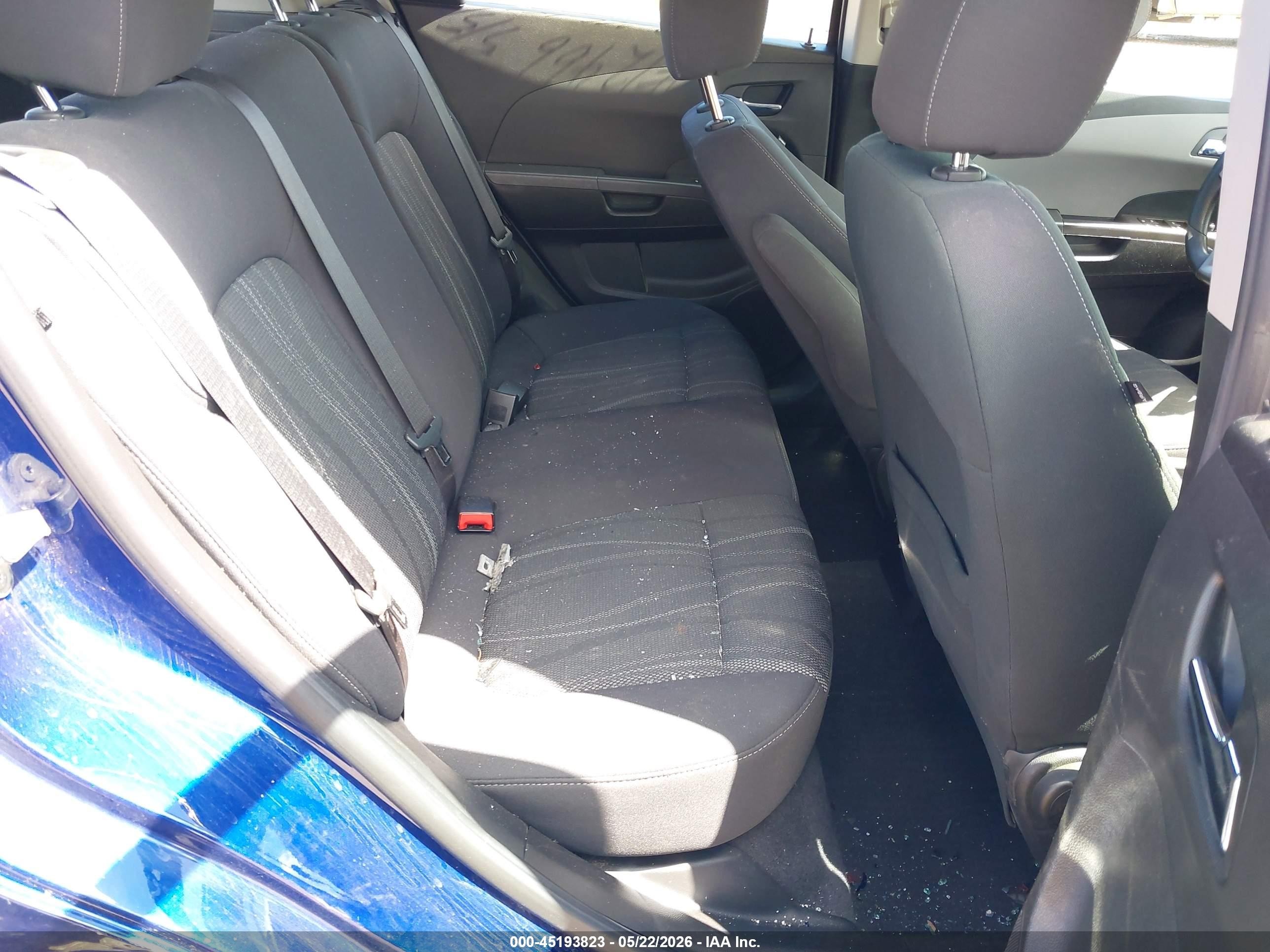 2014 Chevrolet Sonic Lt Auto Blue vin: 1G1JC6SH3E4149321