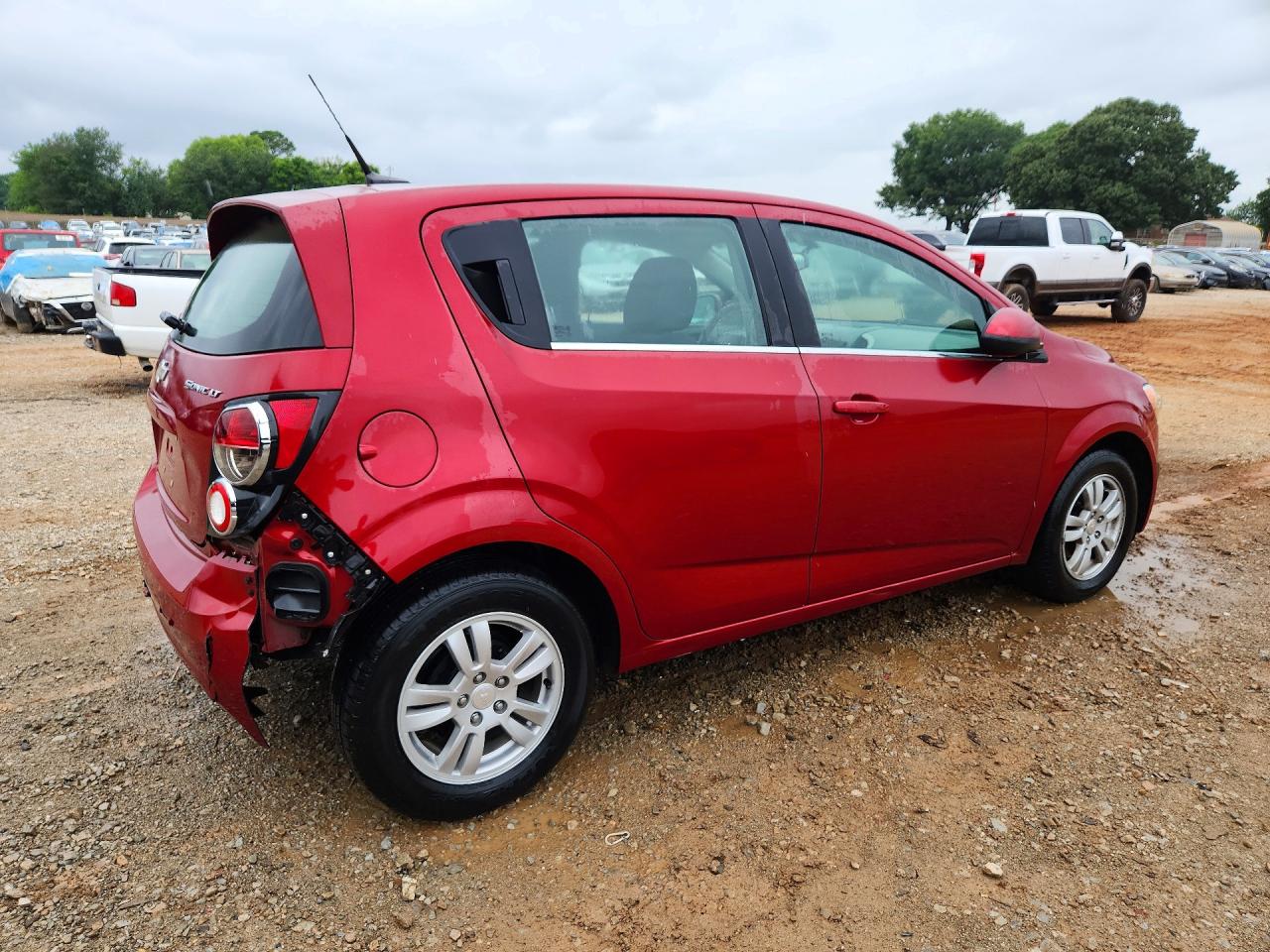 2014 Chevrolet Sonic Lt Red vin: 1G1JC6SH3E4229945