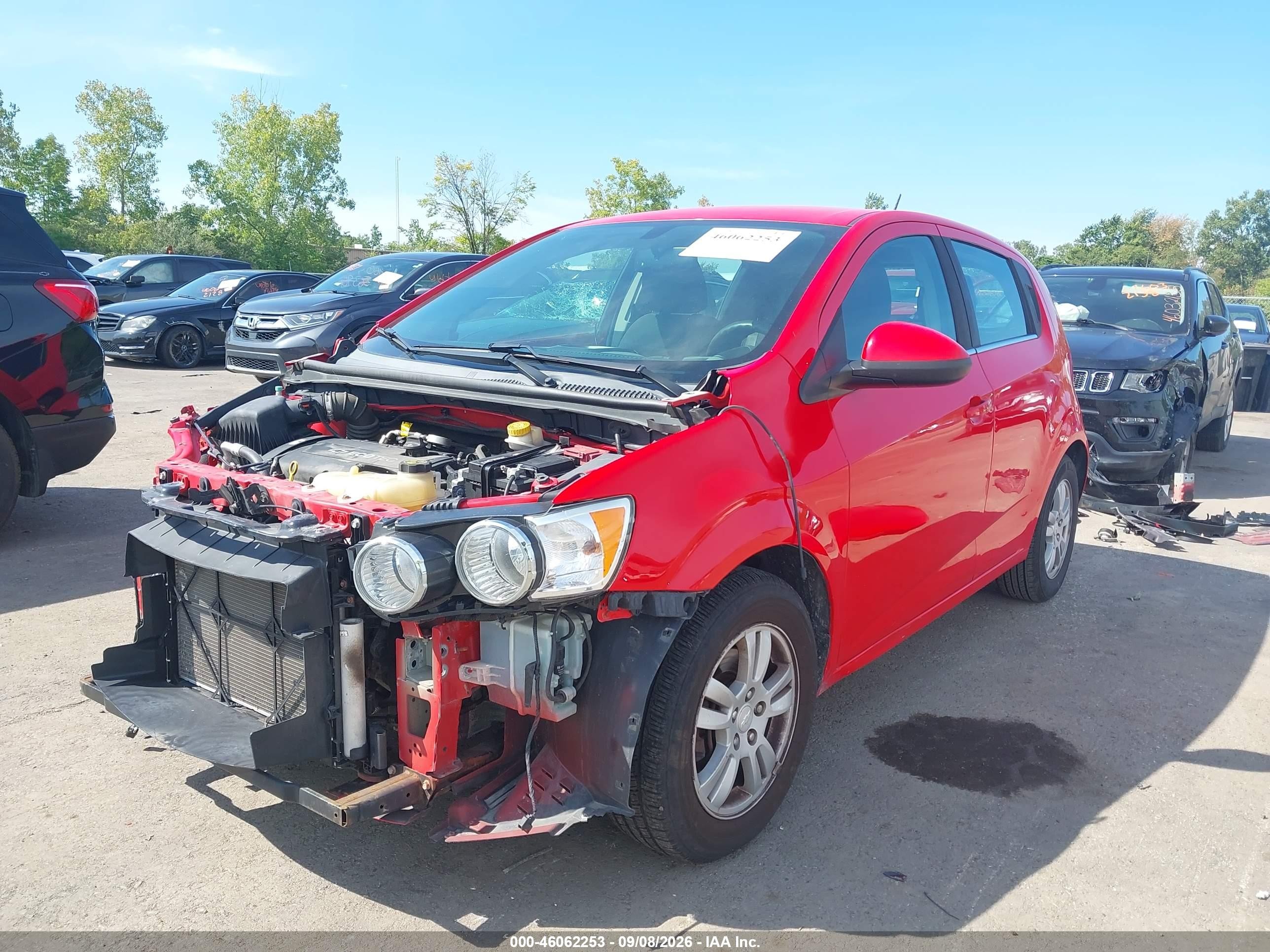 2015 Chevrolet Sonic Lt Auto Красный vin: 1G1JC6SH3F4102954