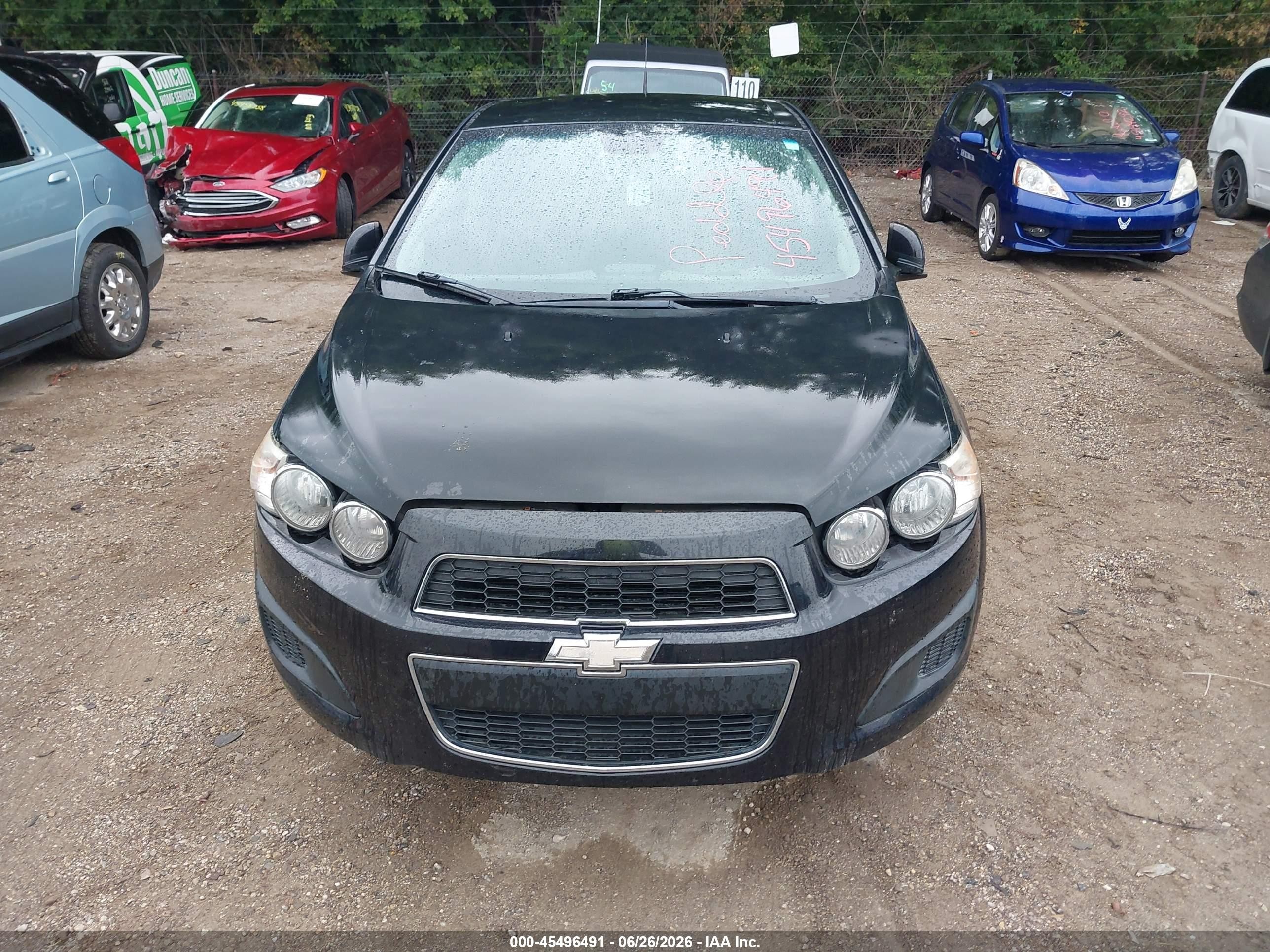 2013 Chevrolet Sonic Lt Auto Black vin: 1G1JC6SH4D4135684