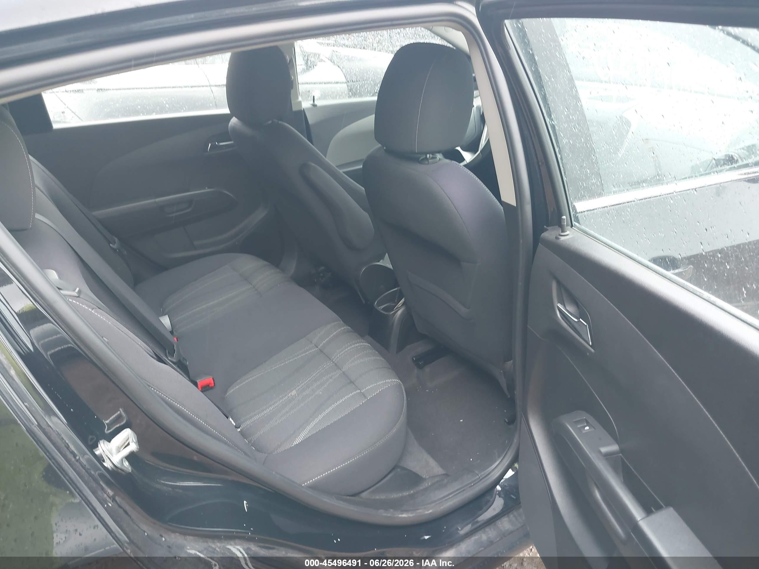 2013 Chevrolet Sonic Lt Auto Black vin: 1G1JC6SH4D4135684