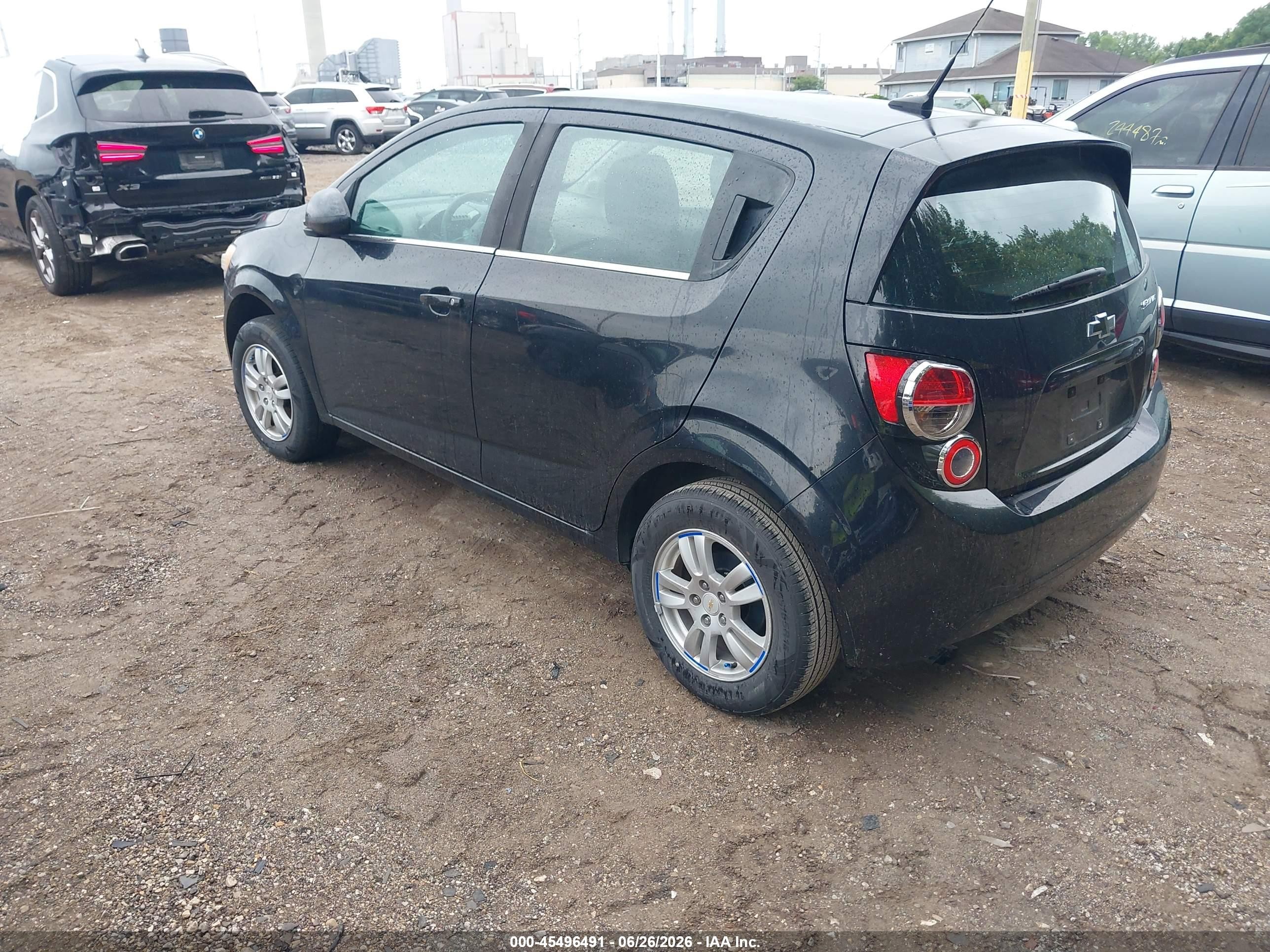 2013 Chevrolet Sonic Lt Auto Black vin: 1G1JC6SH4D4135684