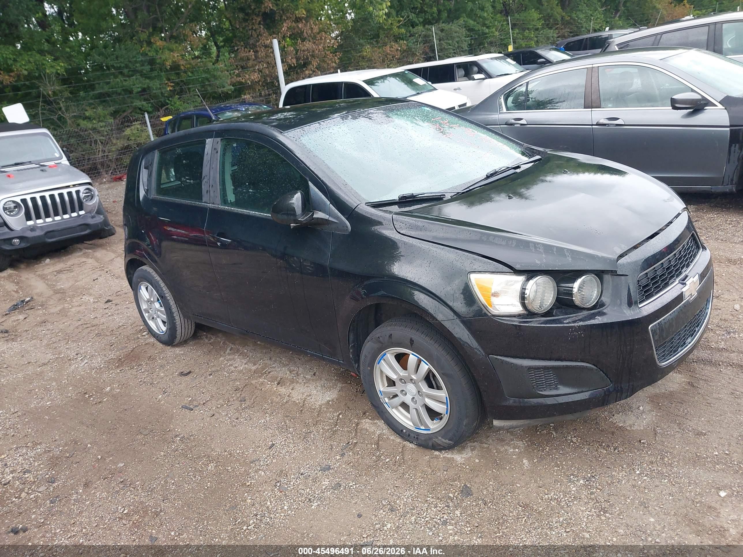 2013 Chevrolet Sonic Lt Auto Black vin: 1G1JC6SH4D4135684