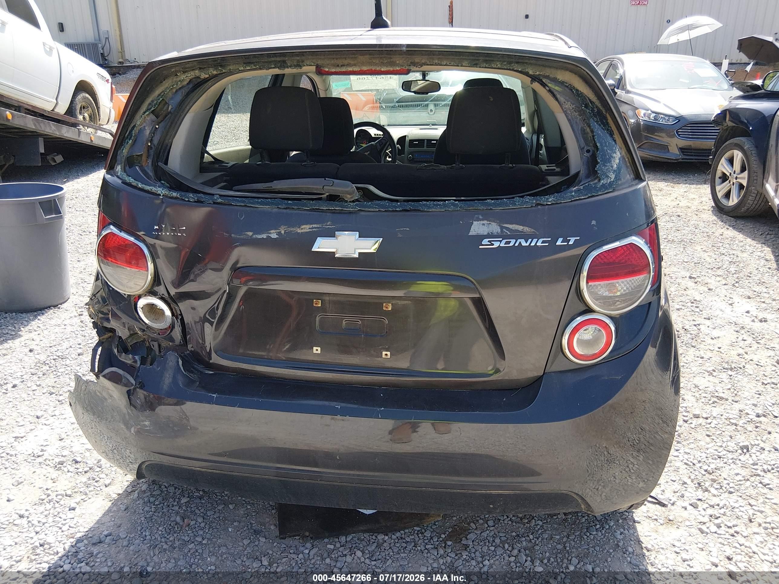 2014 Chevrolet Sonic Lt Auto Brown vin: 1G1JC6SH4E4234734