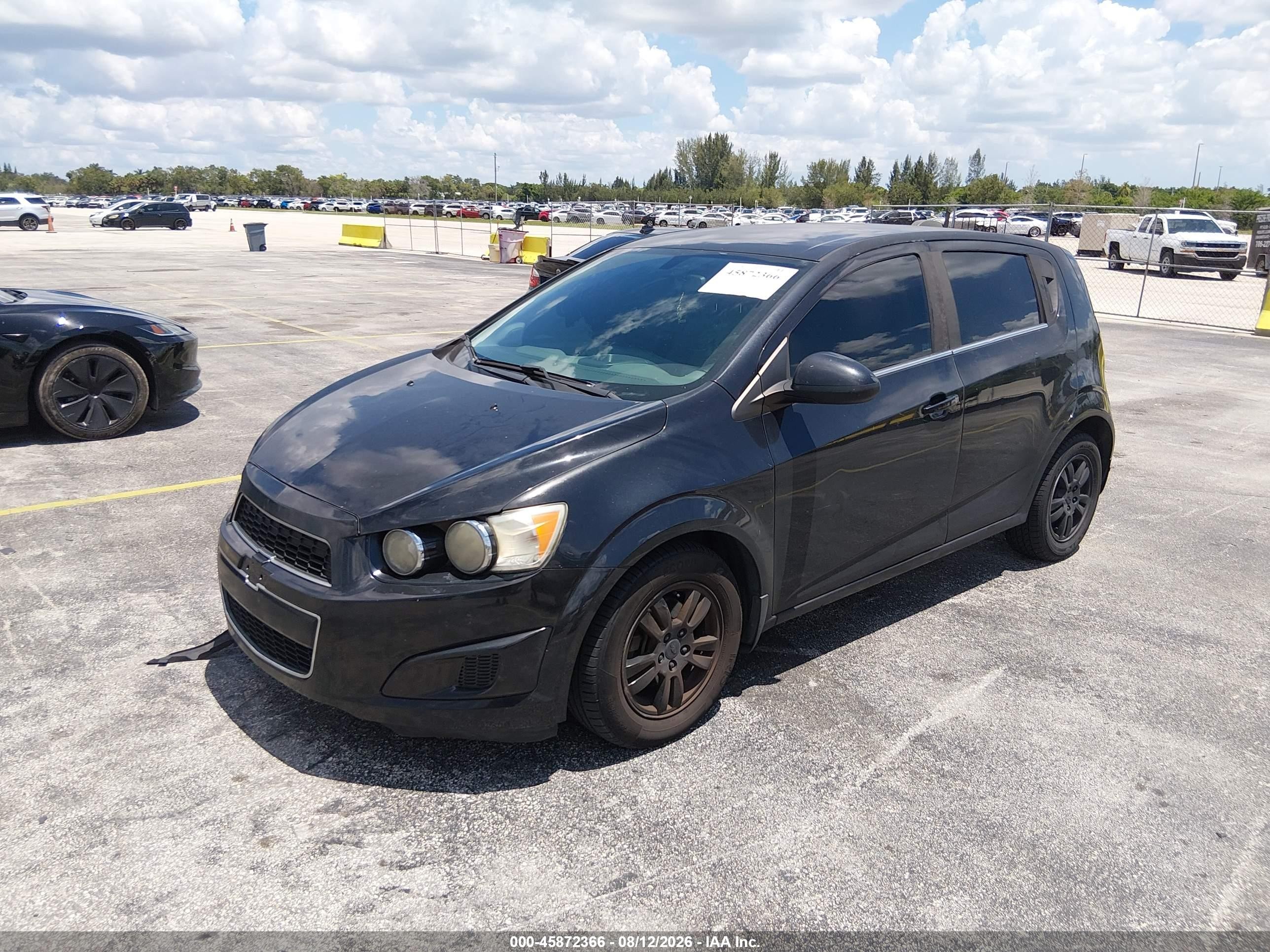 2015 Chevrolet Sonic Lt Auto Black vin: 1G1JC6SH4F4136868