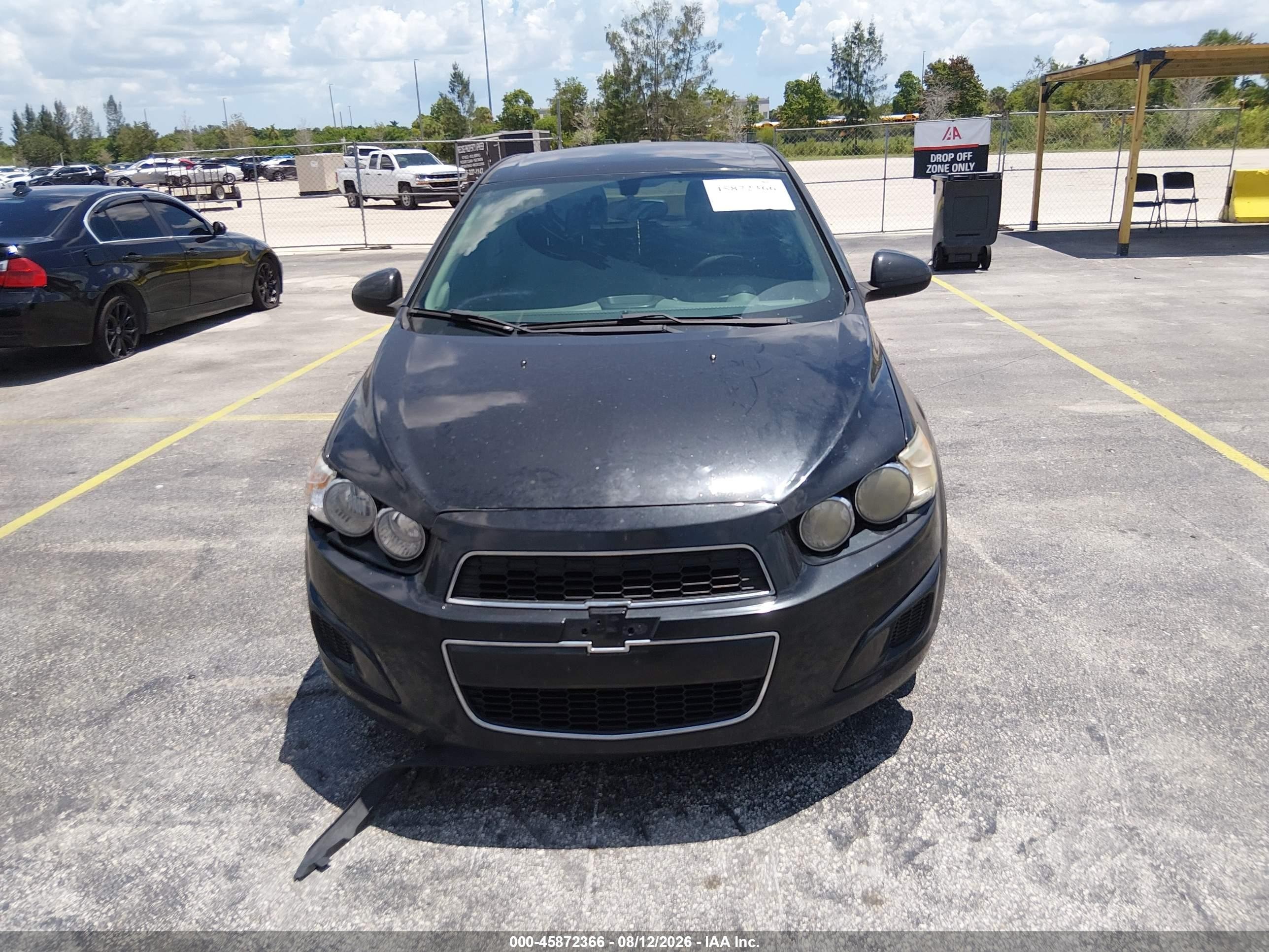 2015 Chevrolet Sonic Lt Auto Black vin: 1G1JC6SH4F4136868