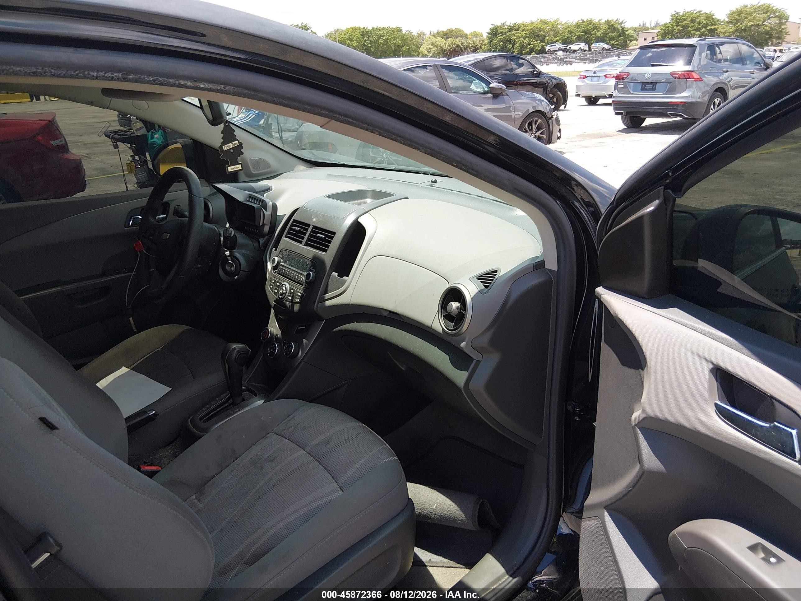 2015 Chevrolet Sonic Lt Auto Black vin: 1G1JC6SH4F4136868