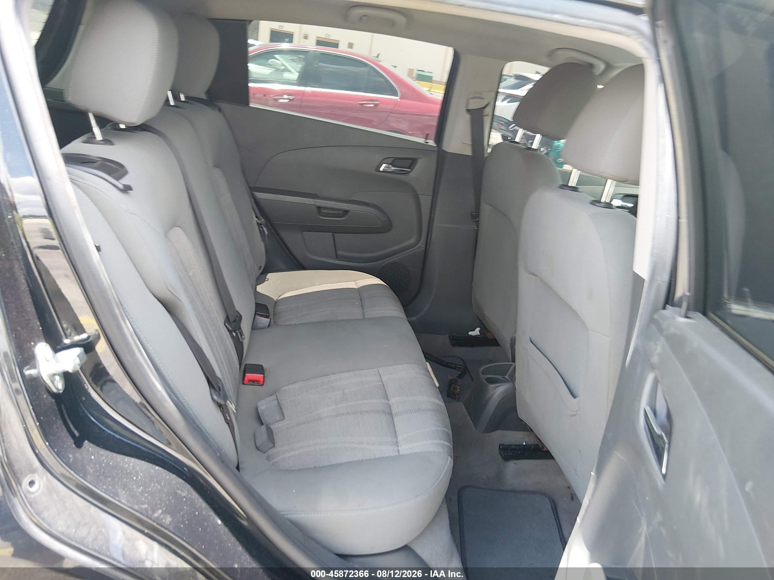 2015 Chevrolet Sonic Lt Auto Black vin: 1G1JC6SH4F4136868