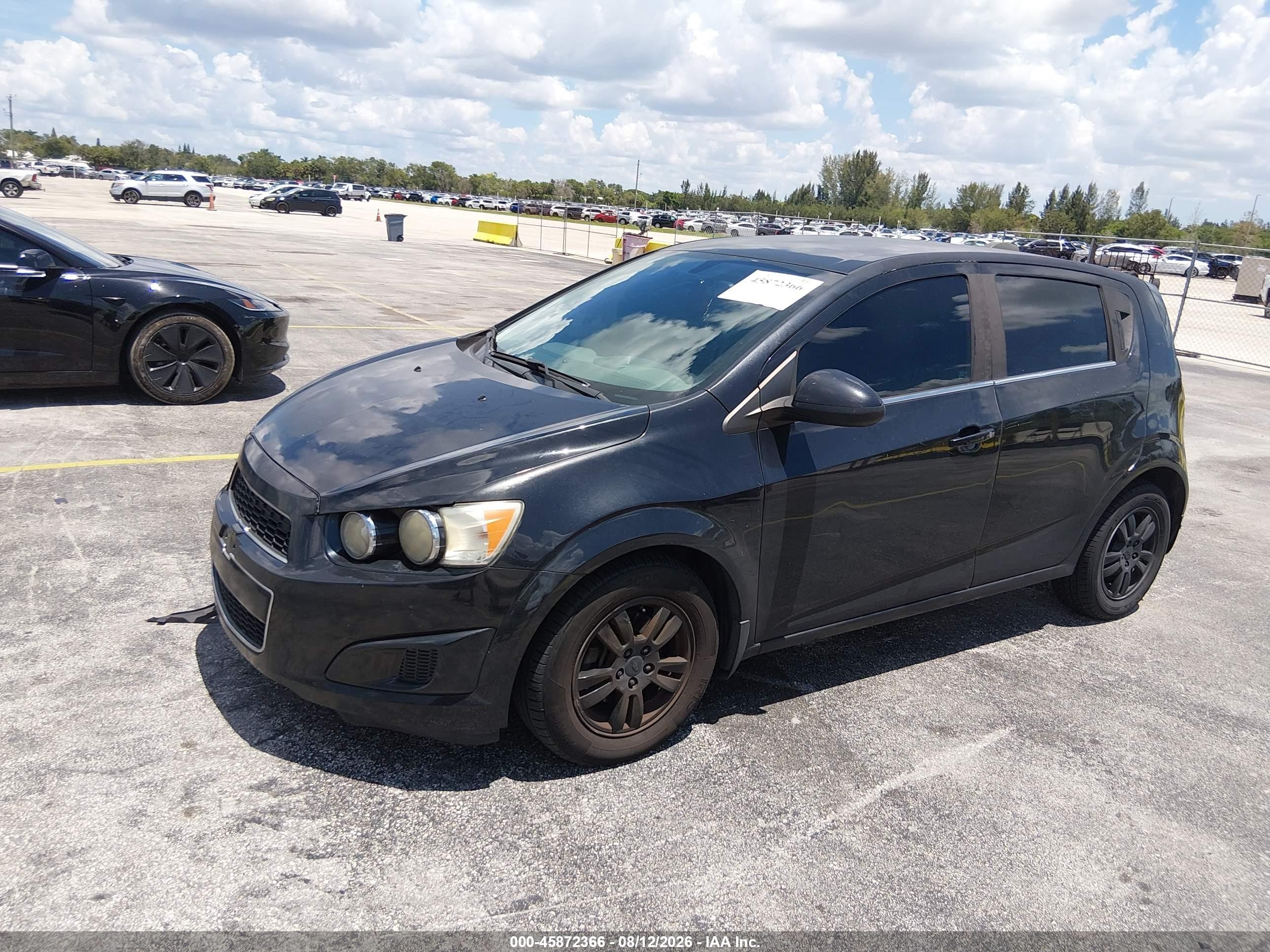 2015 Chevrolet Sonic Lt Auto Black vin: 1G1JC6SH4F4136868