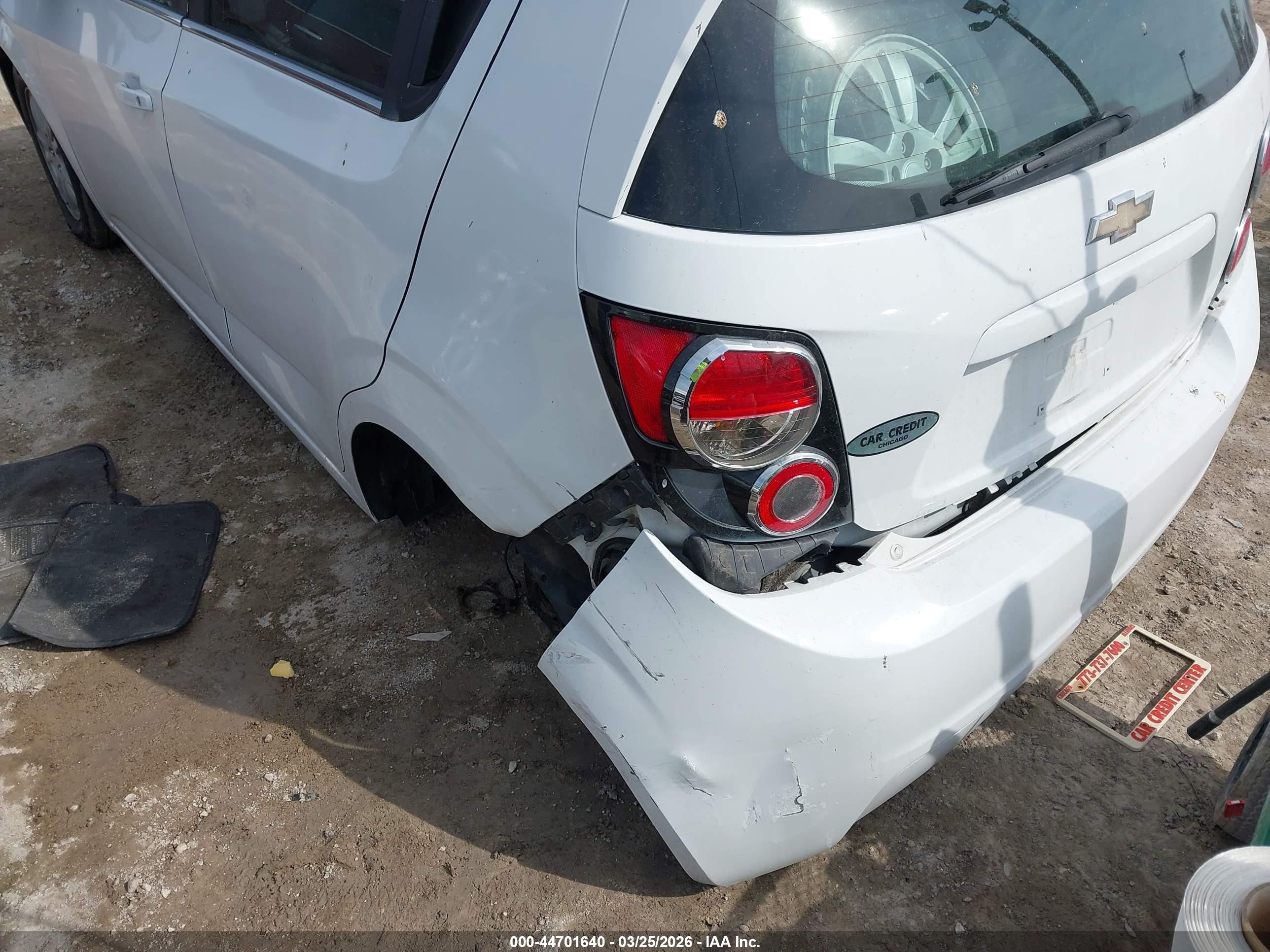 2015 Chevrolet Sonic Lt Auto White vin: 1G1JC6SH4F4160880