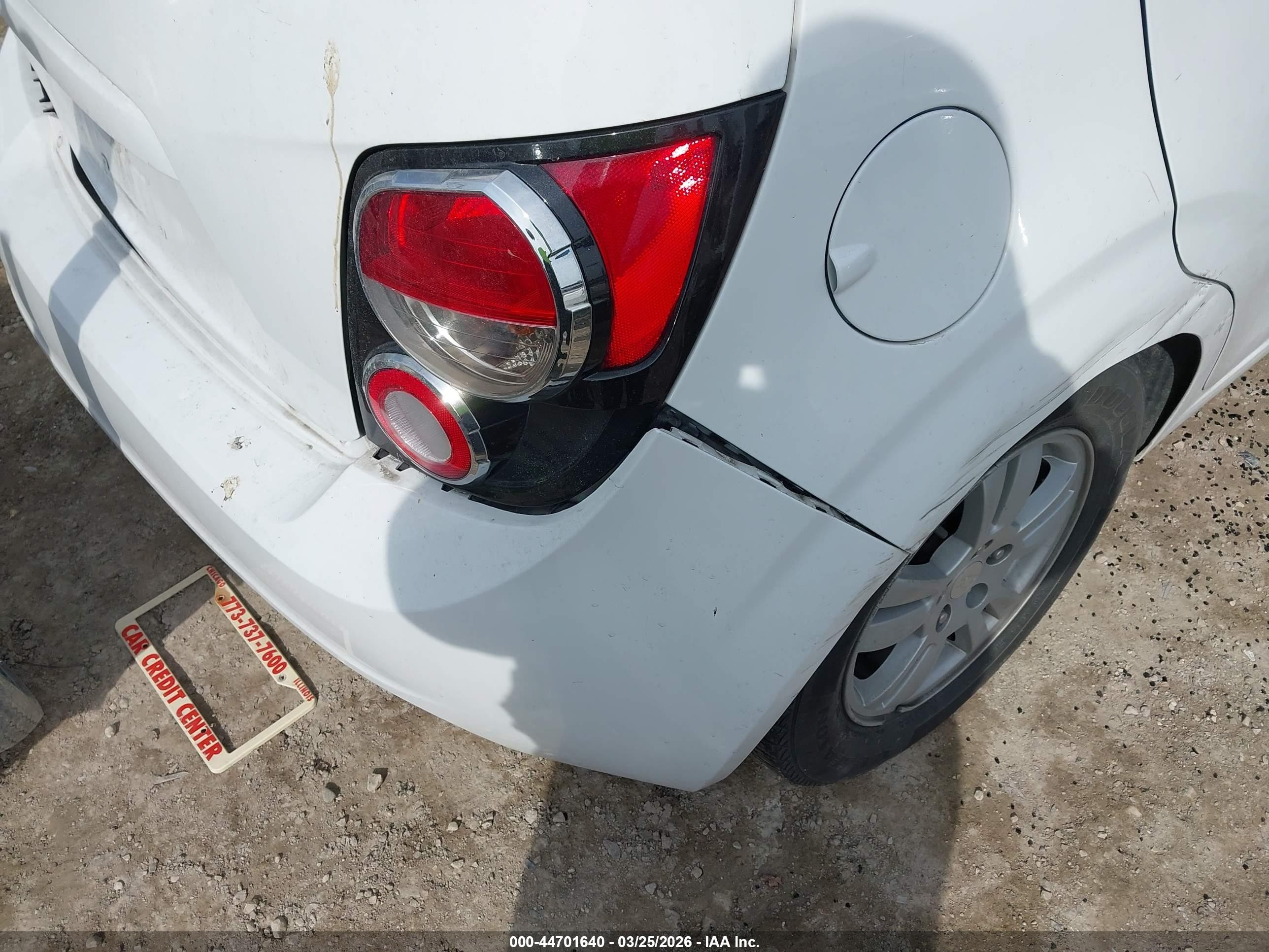 2015 Chevrolet Sonic Lt Auto White vin: 1G1JC6SH4F4160880
