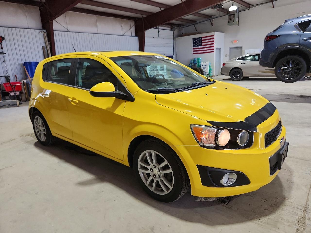 2015 Chevrolet Sonic Lt Yellow vin: 1G1JC6SH4F4181924