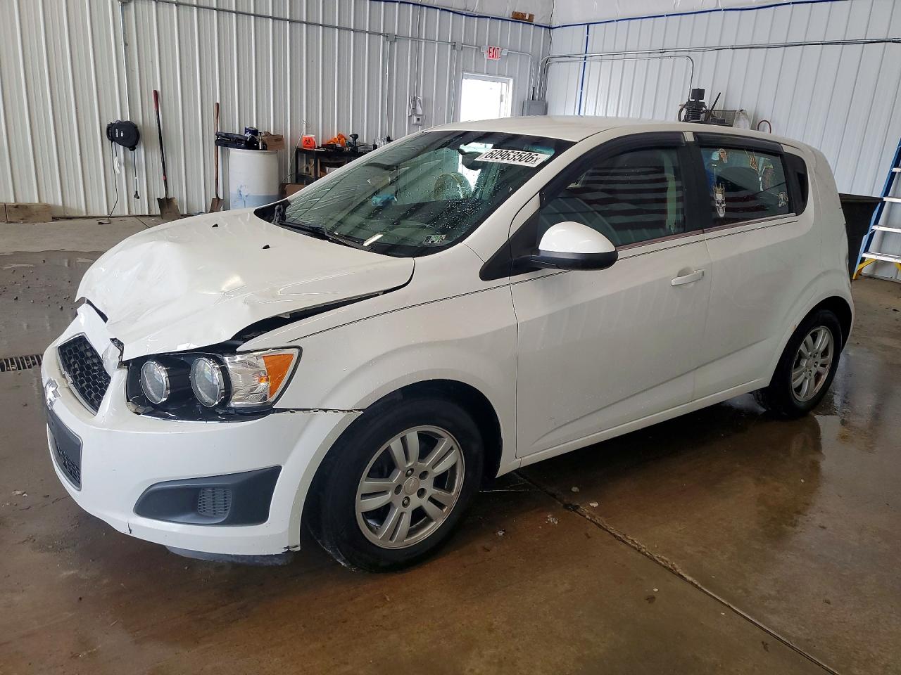 2015 Chevrolet Sonic Lt White vin: 1G1JC6SH4F4196116