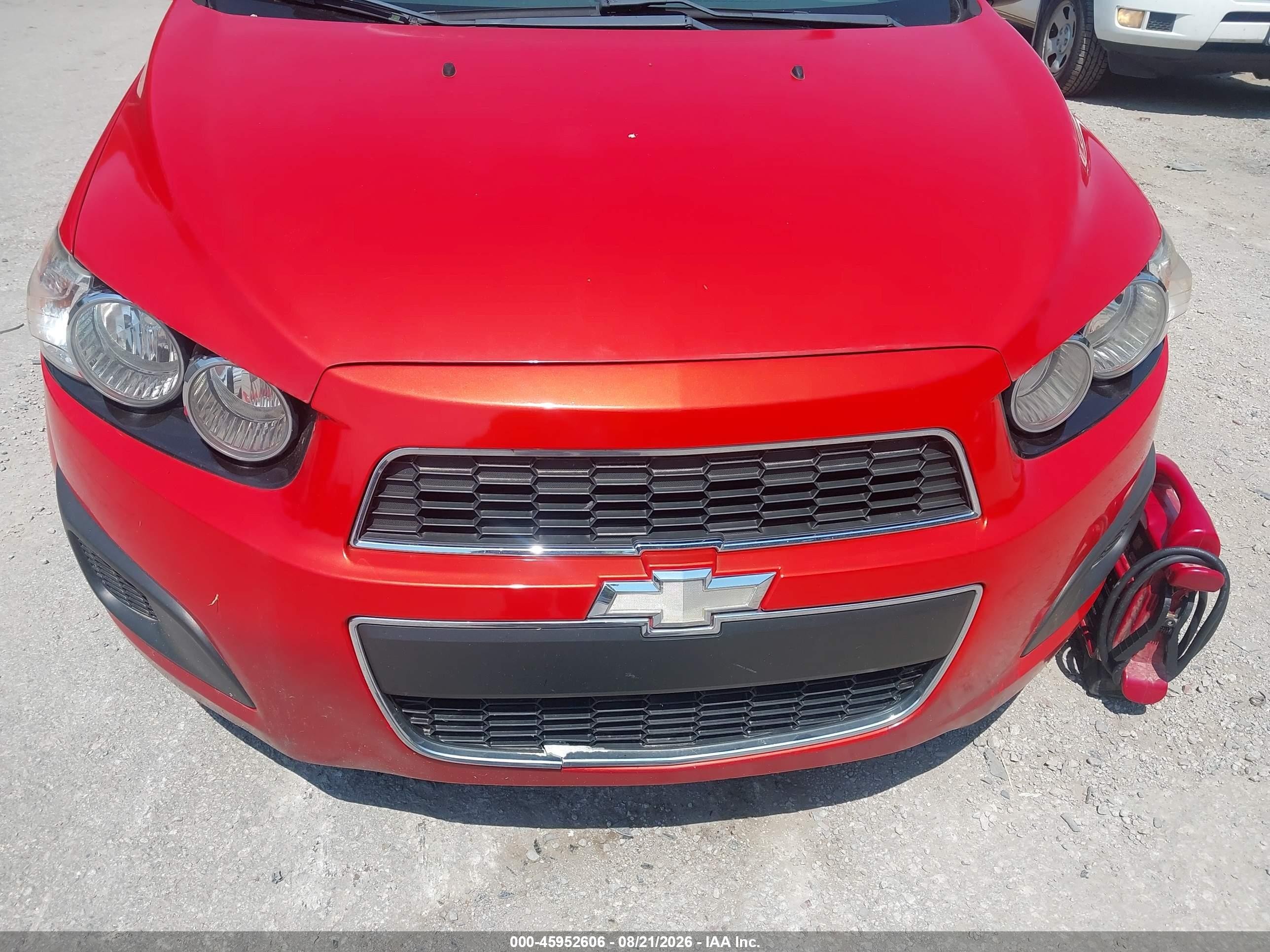 2012 Chevrolet Sonic 2lt Orange vin: 1G1JC6SH5C4107097