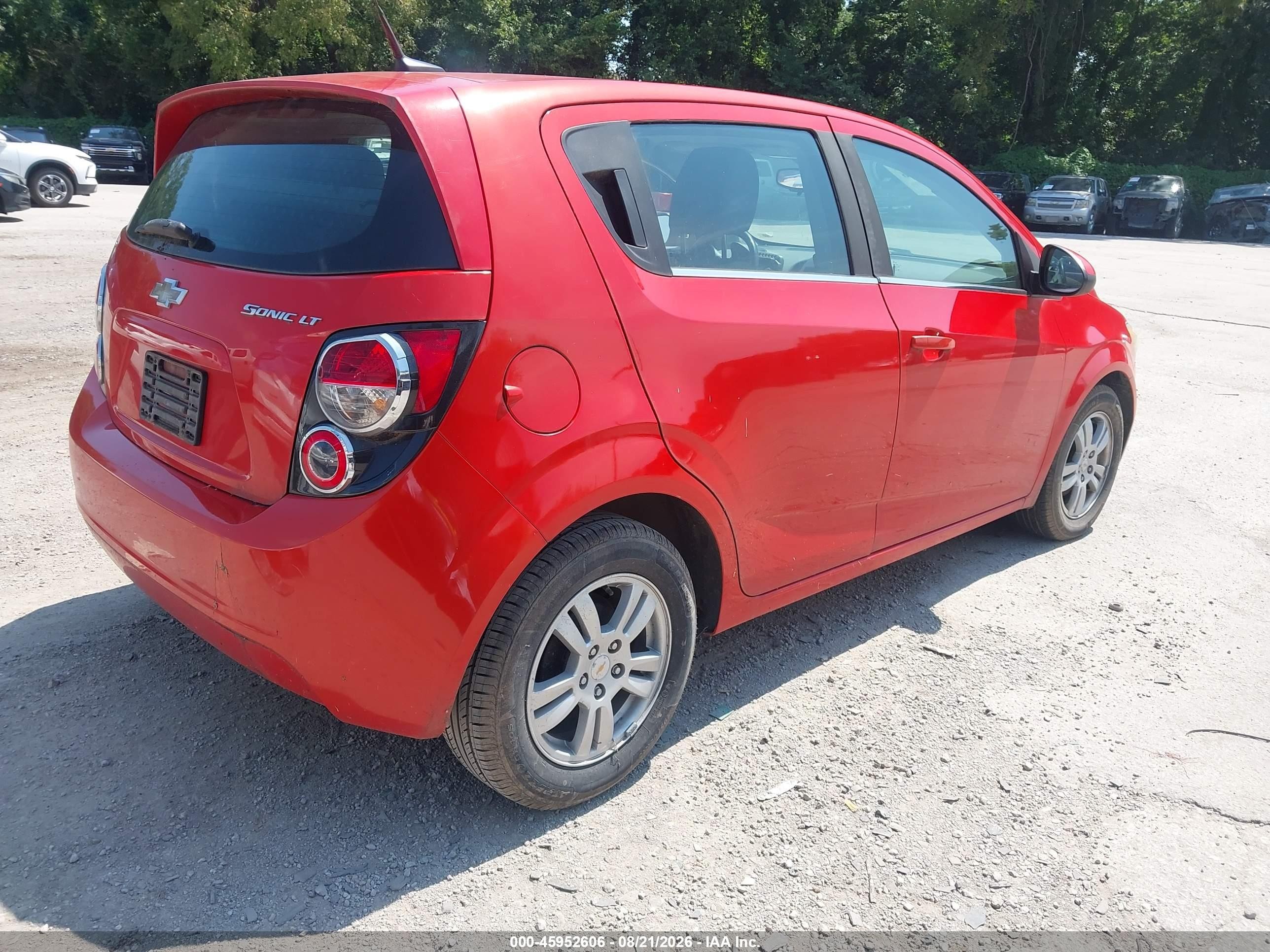 2012 Chevrolet Sonic 2lt Orange vin: 1G1JC6SH5C4107097