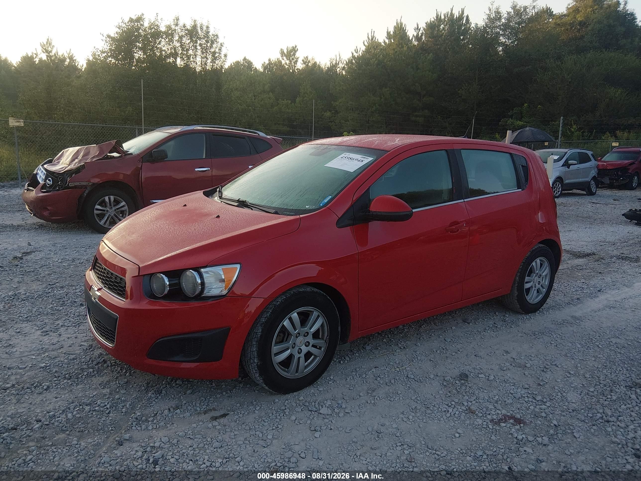 2012 Chevrolet Sonic 2lt Красный vin: 1G1JC6SH5C4117676
