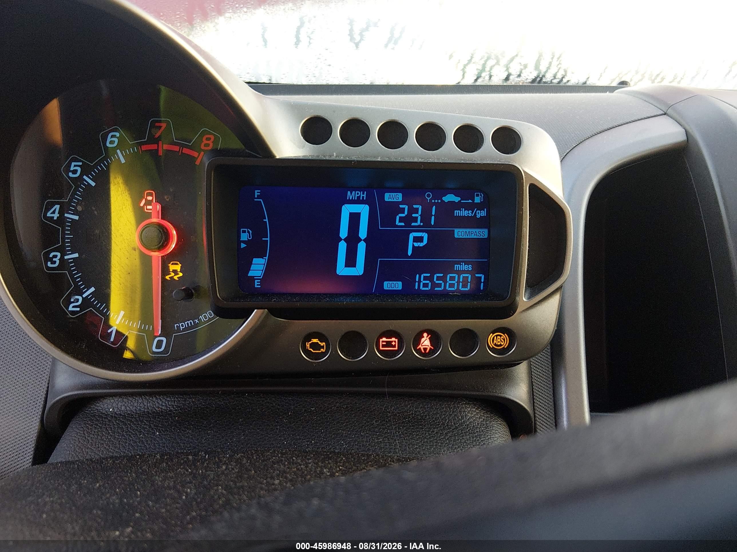 2012 Chevrolet Sonic 2lt Красный vin: 1G1JC6SH5C4117676