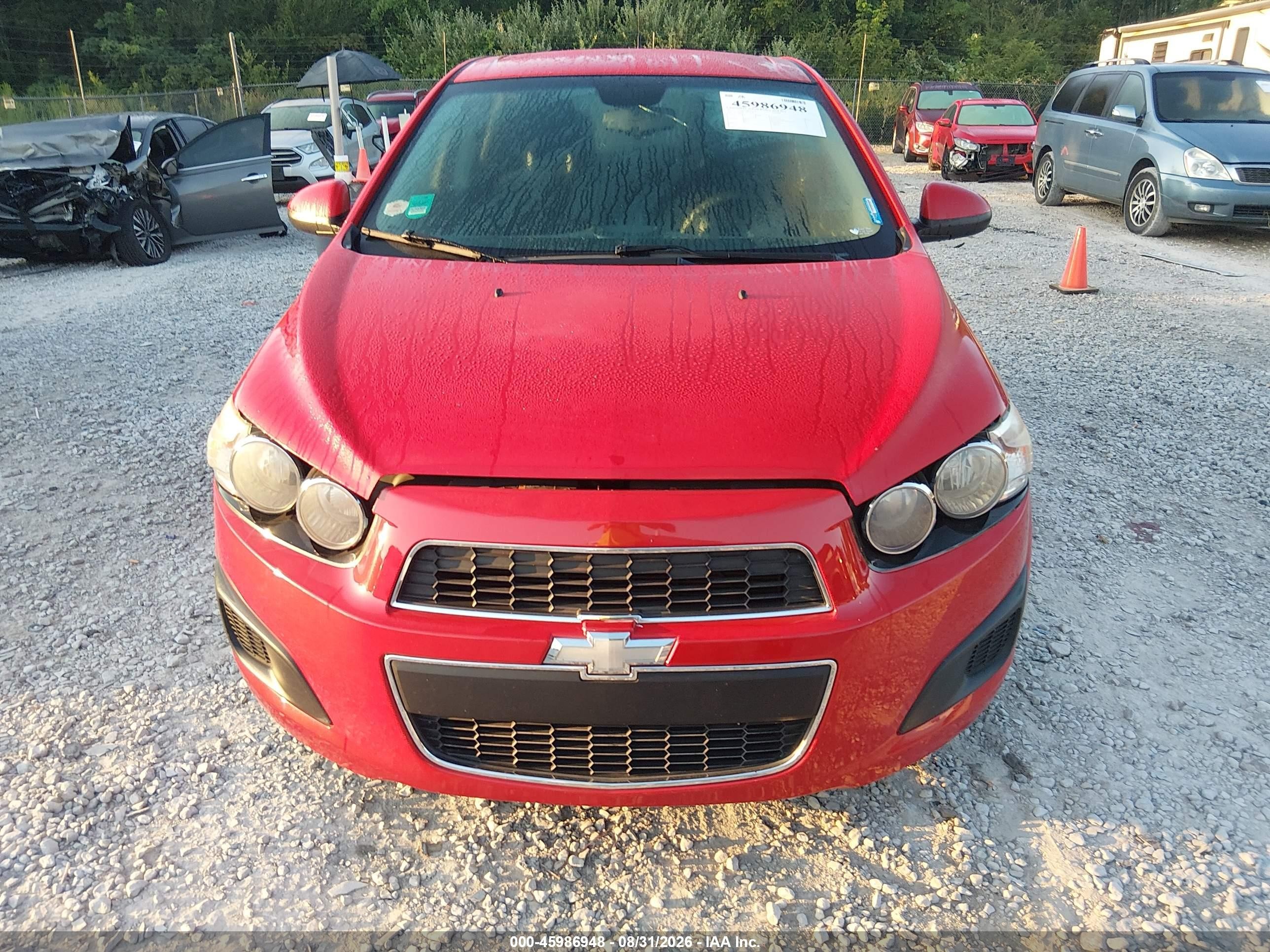 2012 Chevrolet Sonic 2lt Красный vin: 1G1JC6SH5C4117676