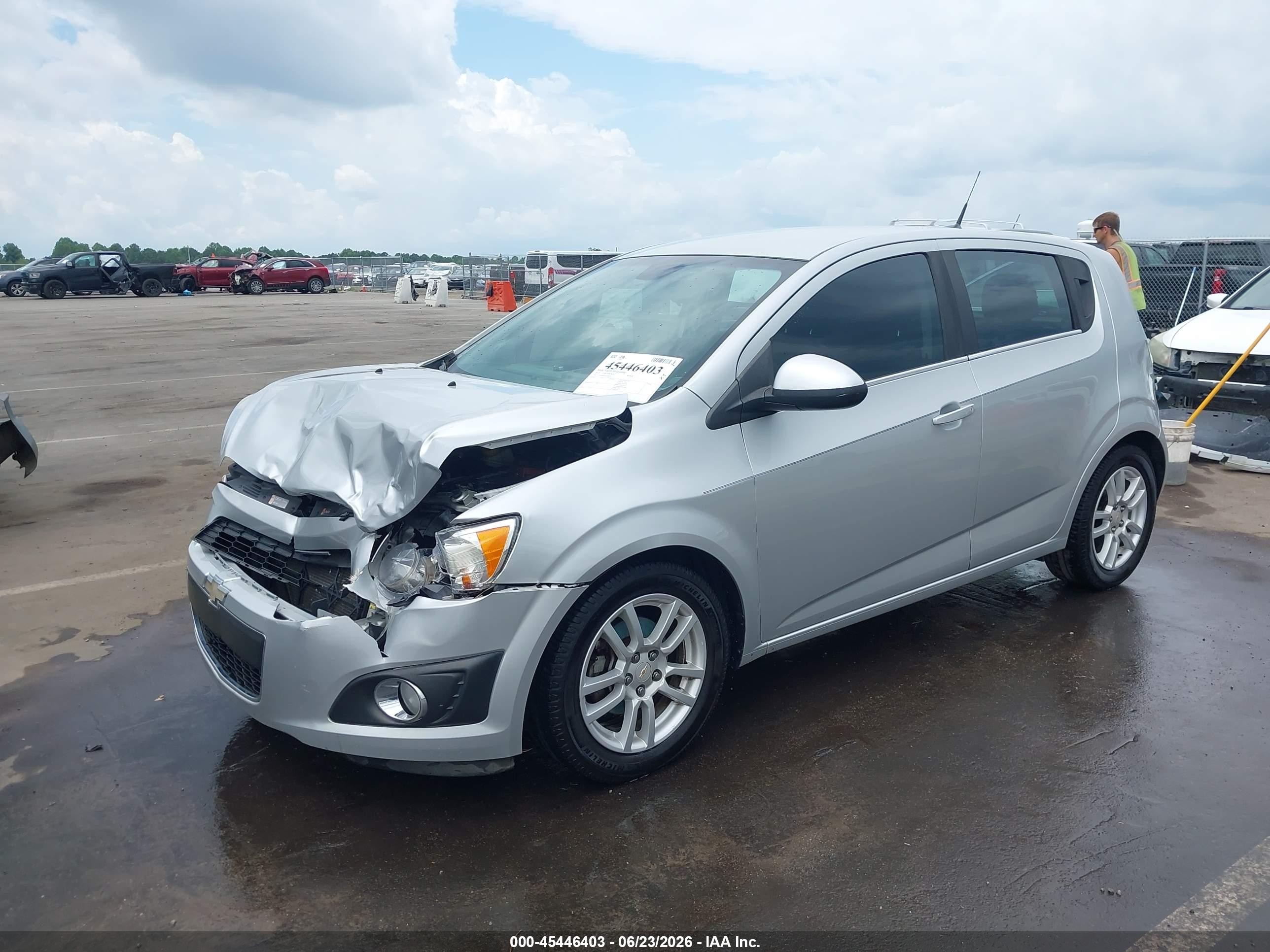 2012 Chevrolet Sonic 2lt Silver vin: 1G1JC6SH5C4168742