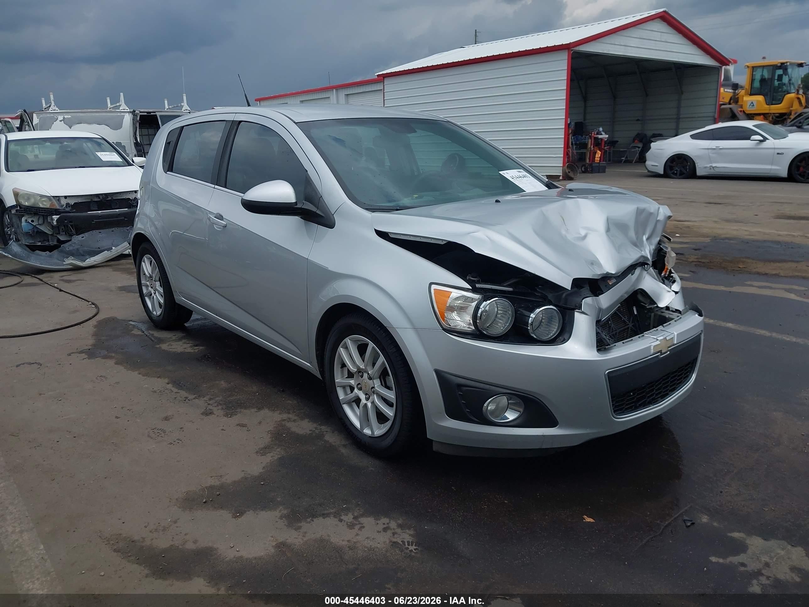 2012 Chevrolet Sonic 2lt Silver vin: 1G1JC6SH5C4168742