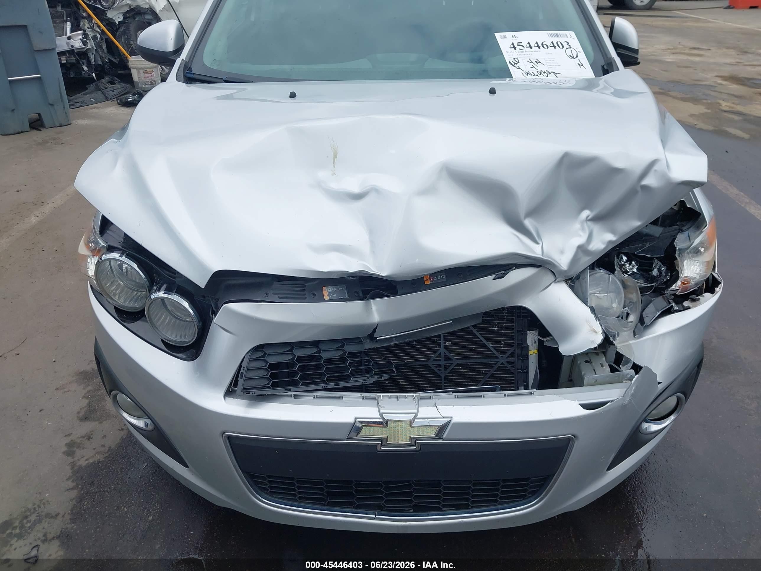 2012 Chevrolet Sonic 2lt Silver vin: 1G1JC6SH5C4168742