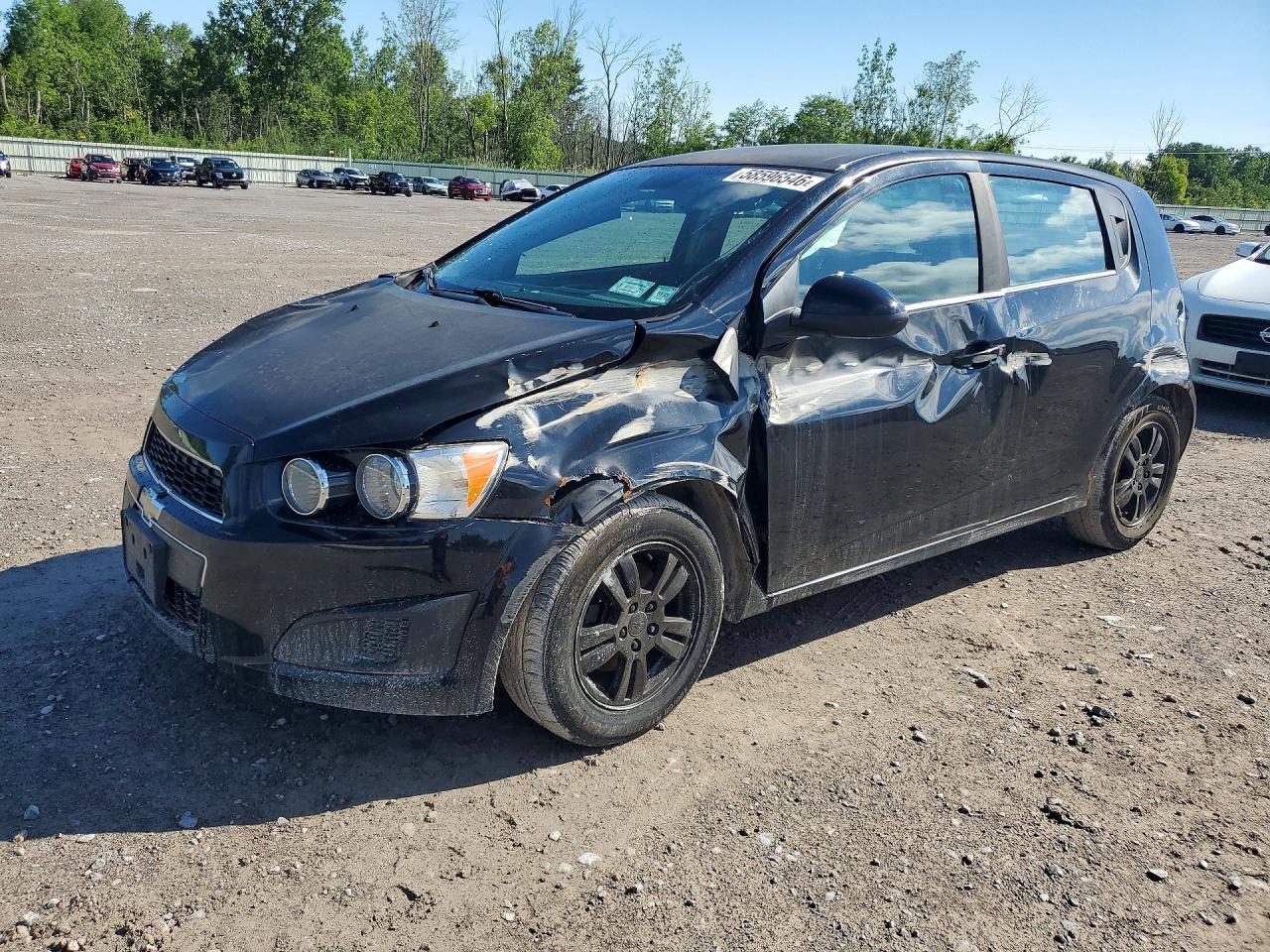 2012 Chevrolet Sonic Black vin: 1G1JC6SH5C4175691
