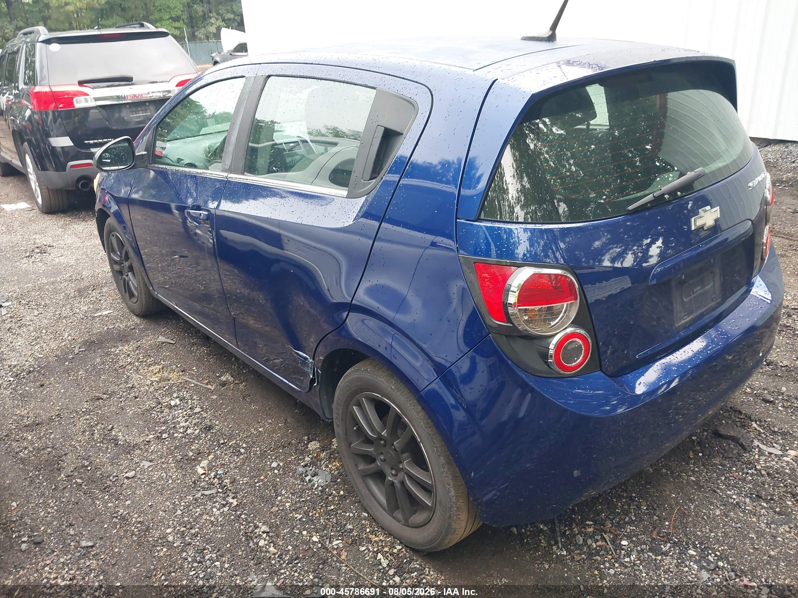 2012 Chevrolet Sonic 2lt Blue vin: 1G1JC6SH5C4190109