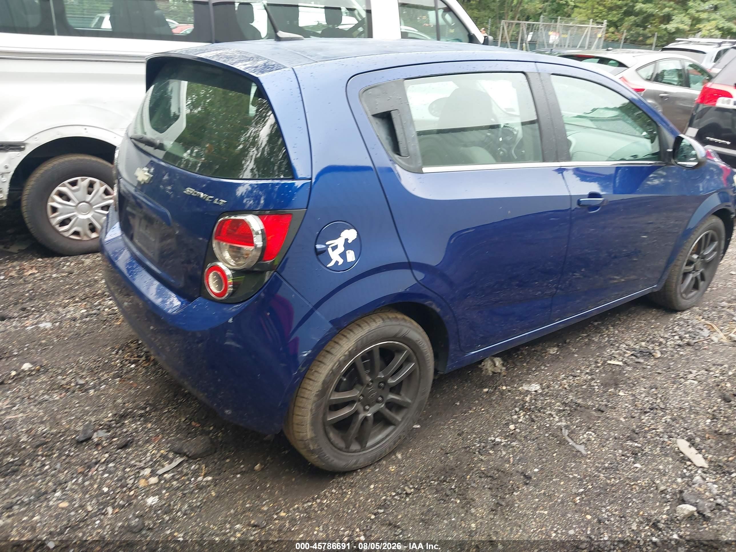 2012 Chevrolet Sonic 2lt Blue vin: 1G1JC6SH5C4190109