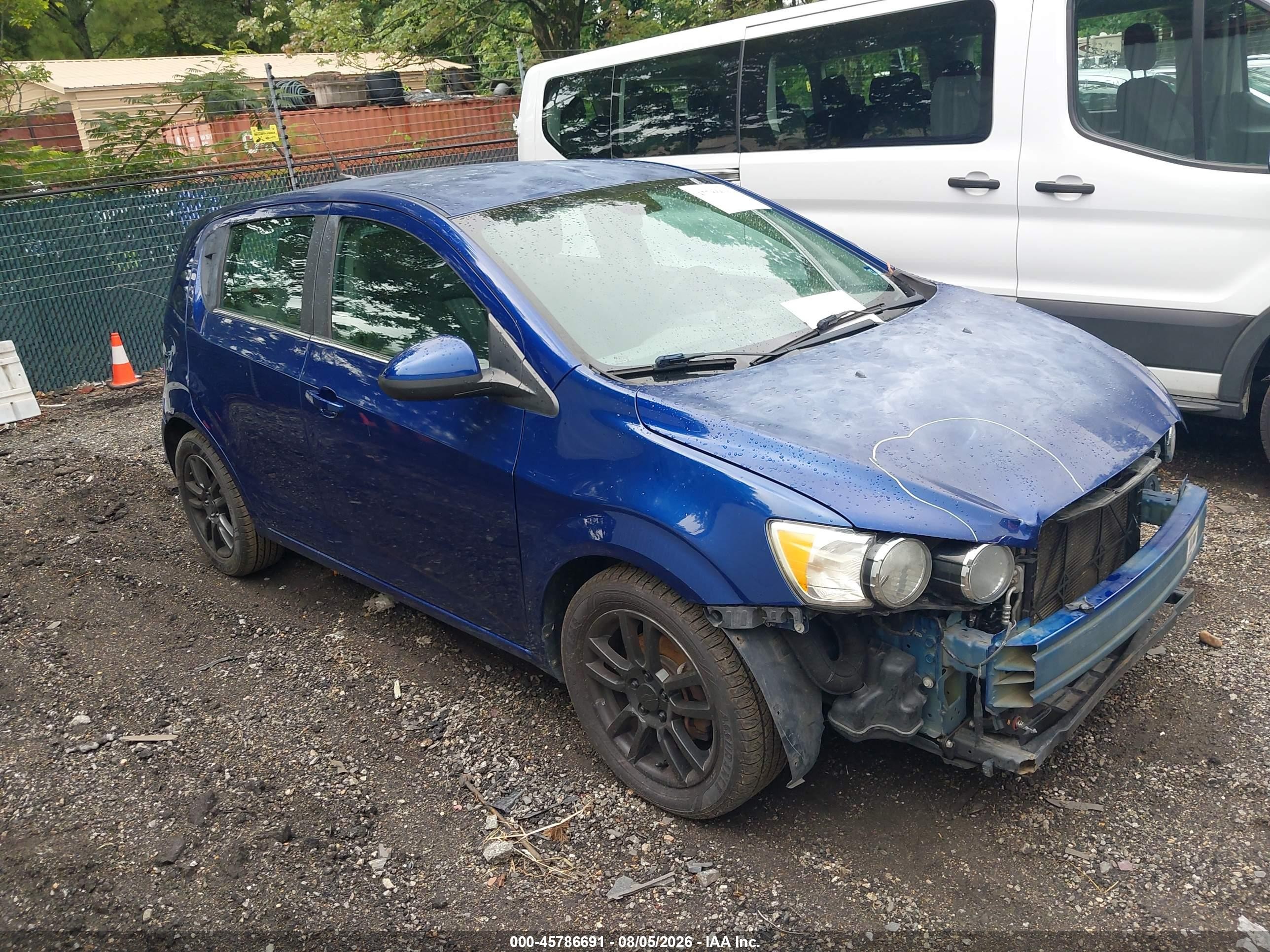 2012 Chevrolet Sonic 2lt Blue vin: 1G1JC6SH5C4190109