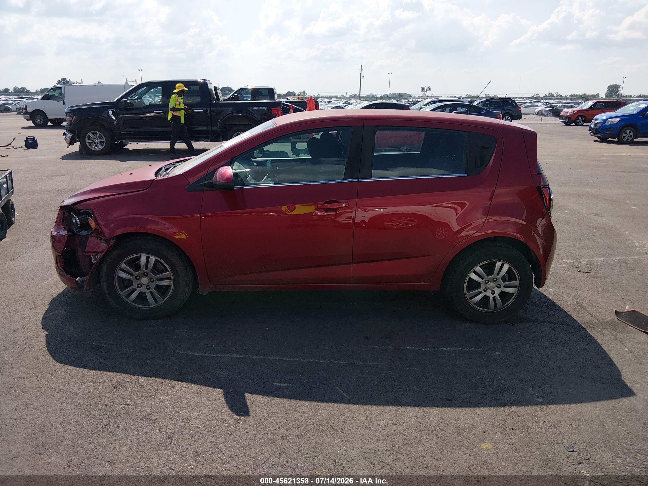 2012 Chevrolet Sonic 2lt Red vin: 1G1JC6SH5C4221990