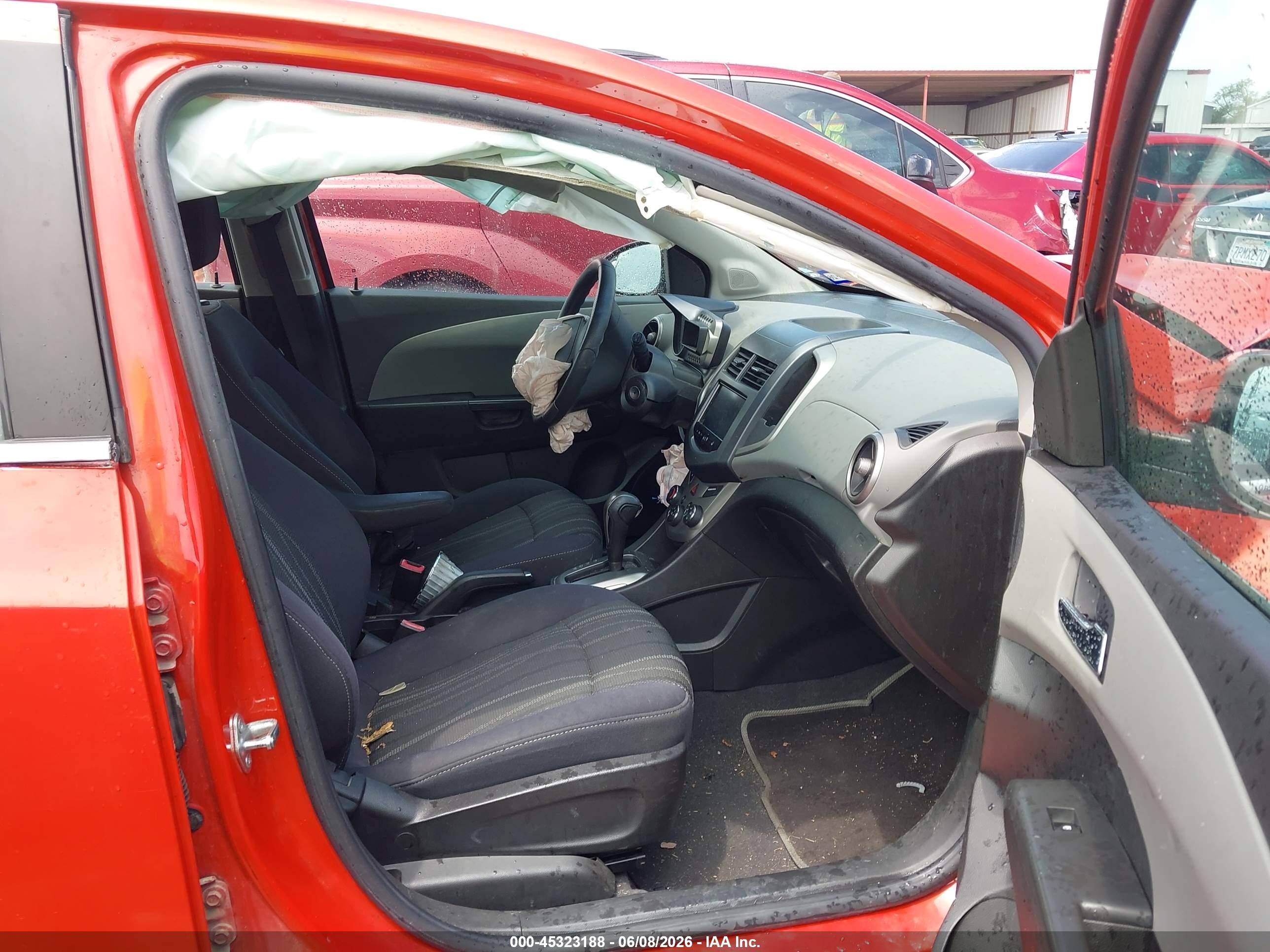 2013 Chevrolet Sonic Lt Auto Orange vin: 1G1JC6SH5D4106825