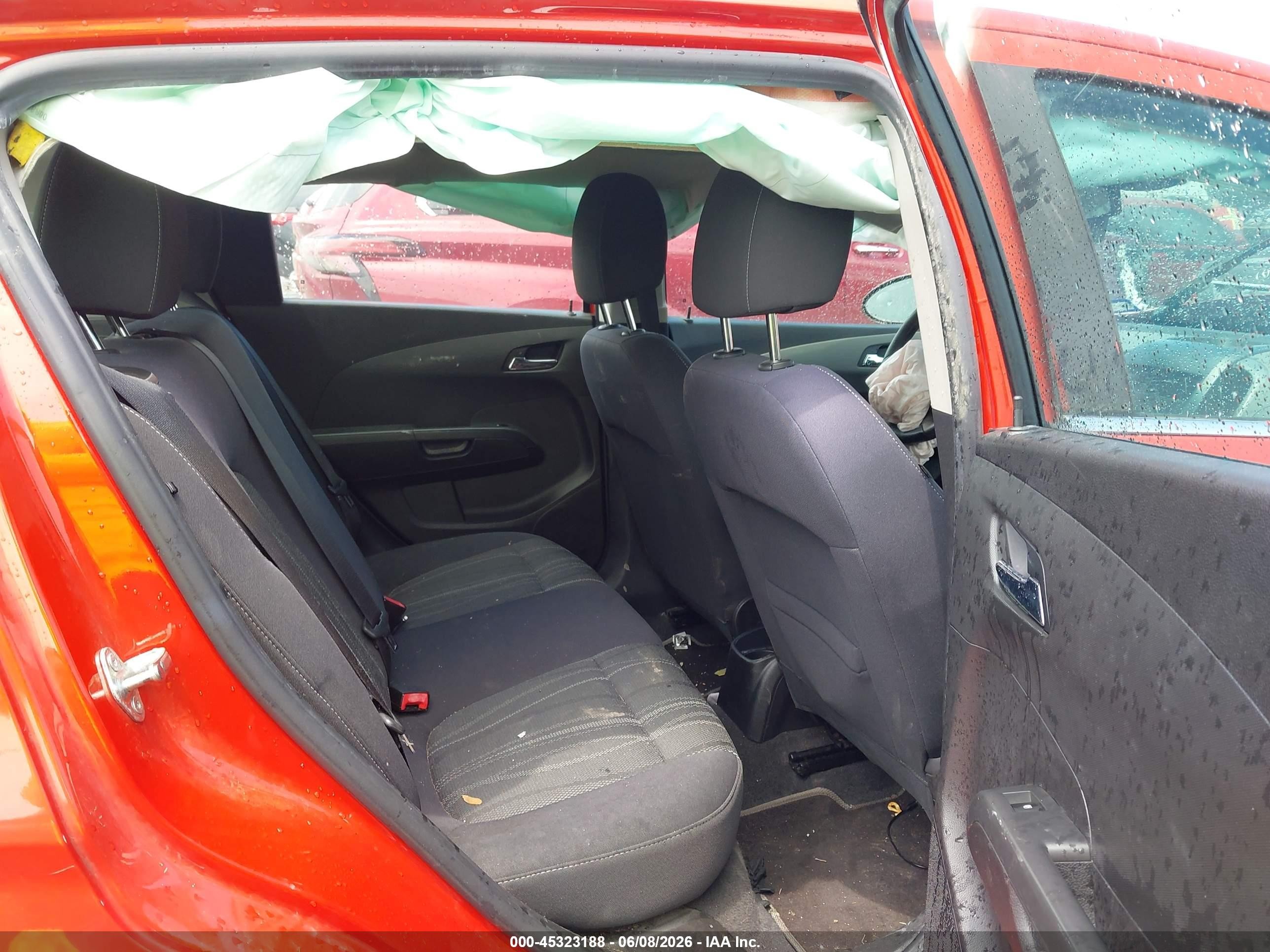 2013 Chevrolet Sonic Lt Auto Orange vin: 1G1JC6SH5D4106825