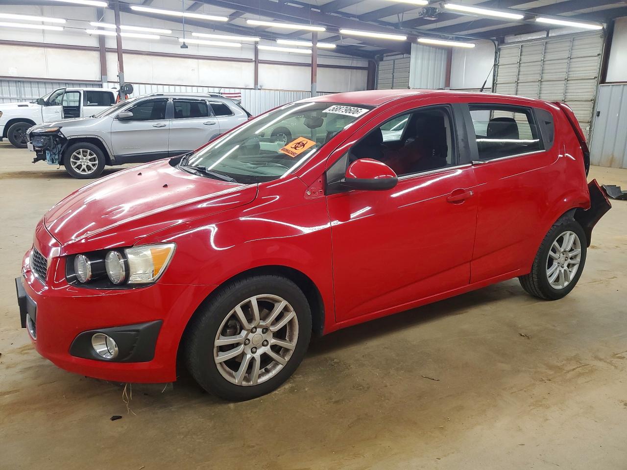 2013 Chevrolet Sonic Lt Red vin: 1G1JC6SH5D4111586