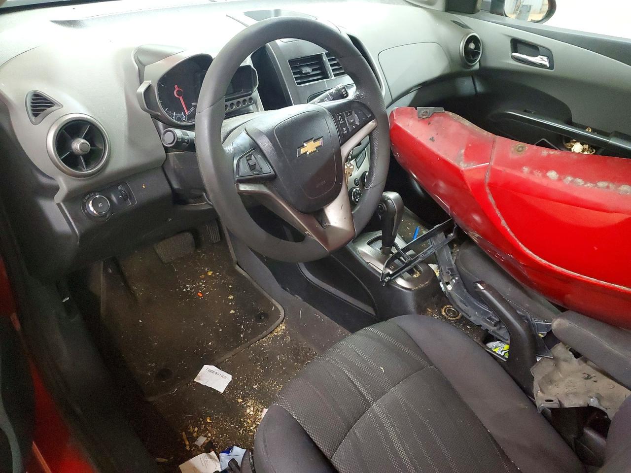 2013 Chevrolet Sonic Lt Red vin: 1G1JC6SH5D4111586