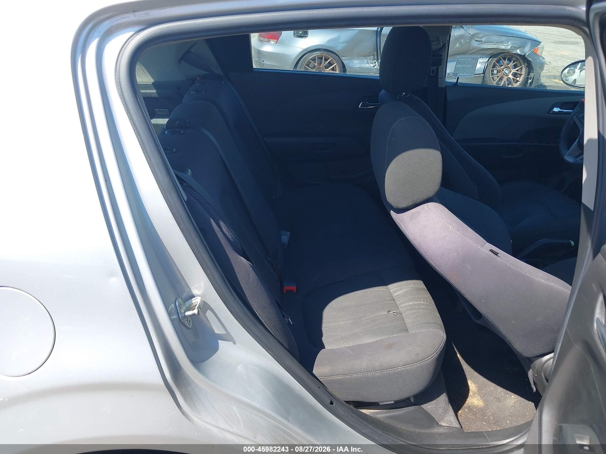 2013 Chevrolet Sonic Lt Auto Silver vin: 1G1JC6SH5D4175305