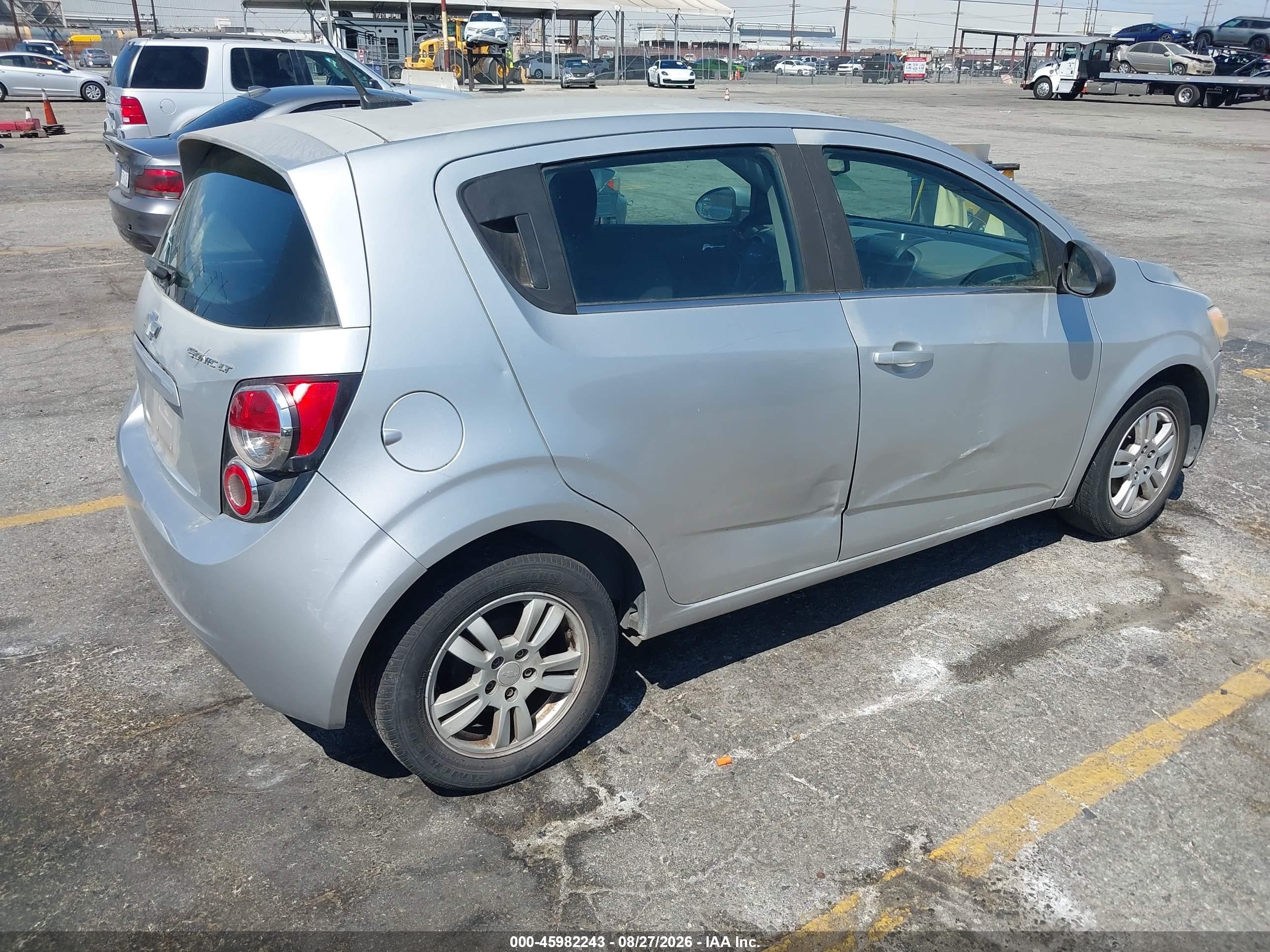 2013 Chevrolet Sonic Lt Auto Silver vin: 1G1JC6SH5D4175305