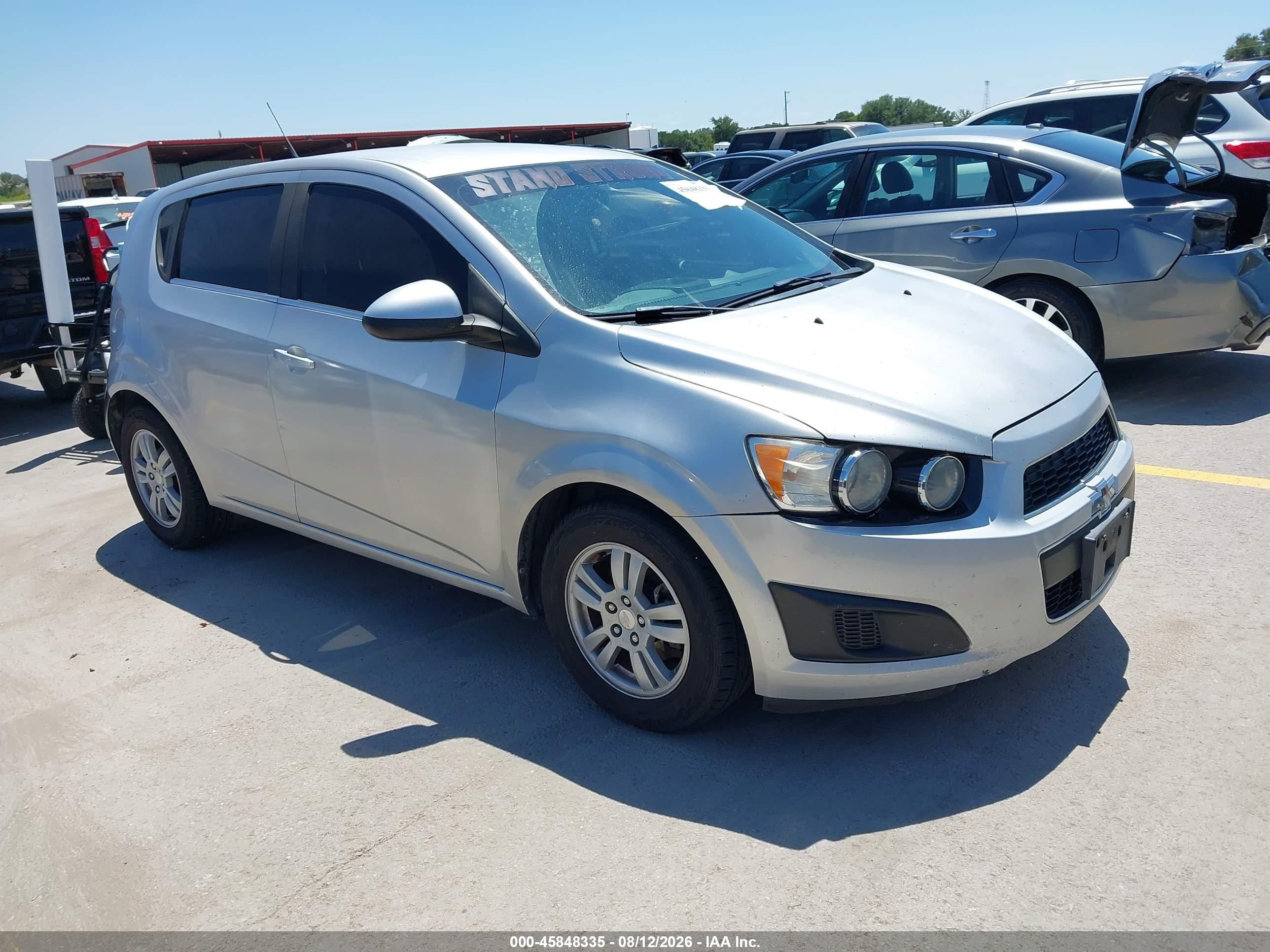 2014 Chevrolet Sonic Lt Auto Silver vin: 1G1JC6SH5E4165326