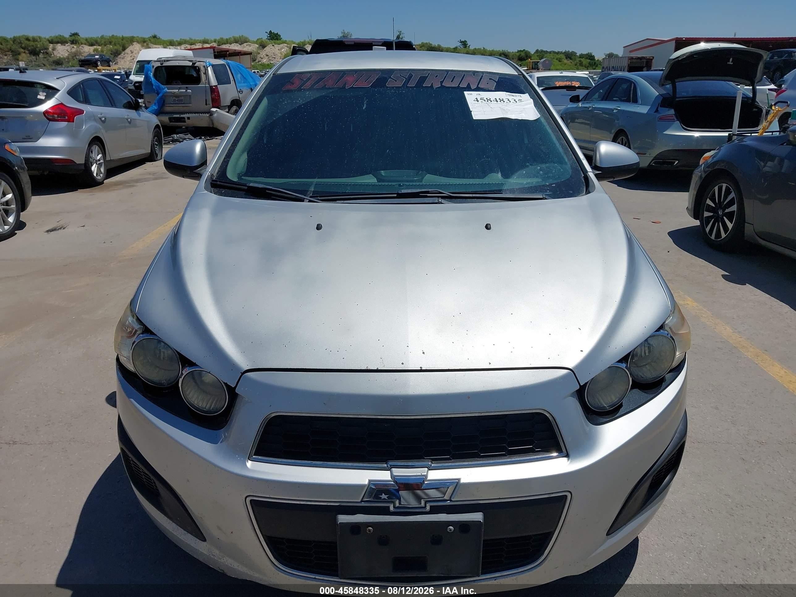 2014 Chevrolet Sonic Lt Auto Silver vin: 1G1JC6SH5E4165326