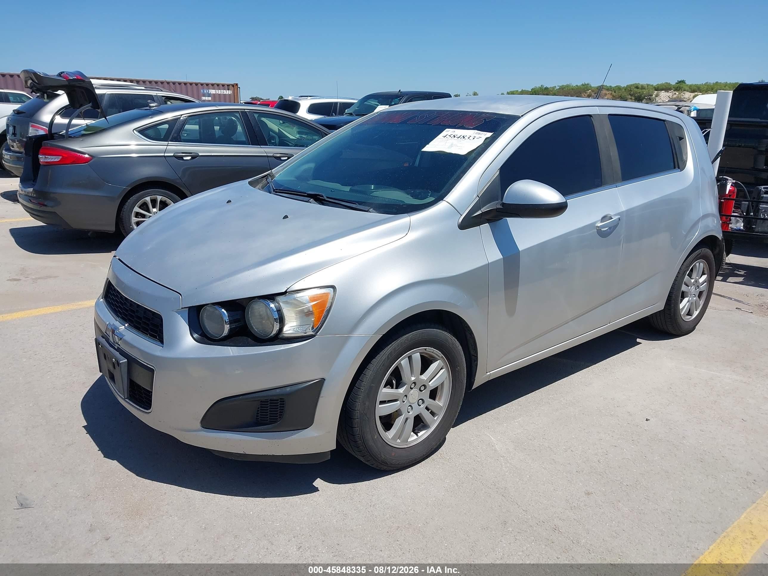 2014 Chevrolet Sonic Lt Auto Silver vin: 1G1JC6SH5E4165326
