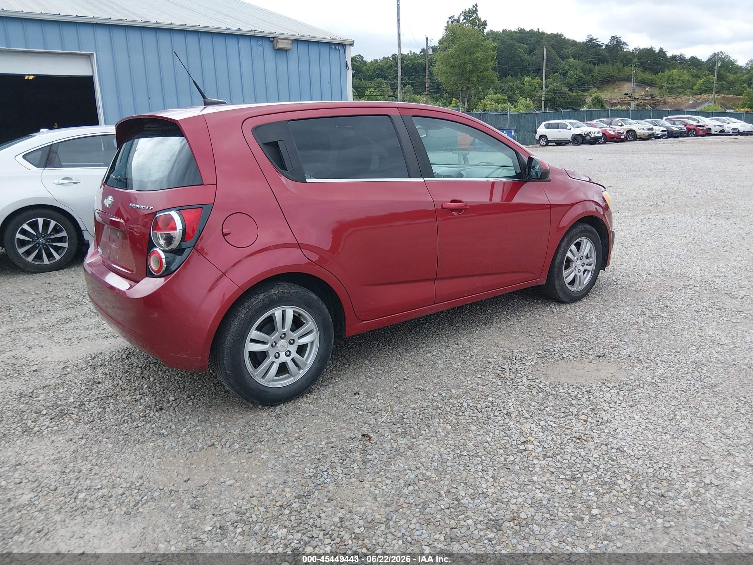 2012 Chevrolet Sonic 2lt Red vin: 1G1JC6SH6C4105584