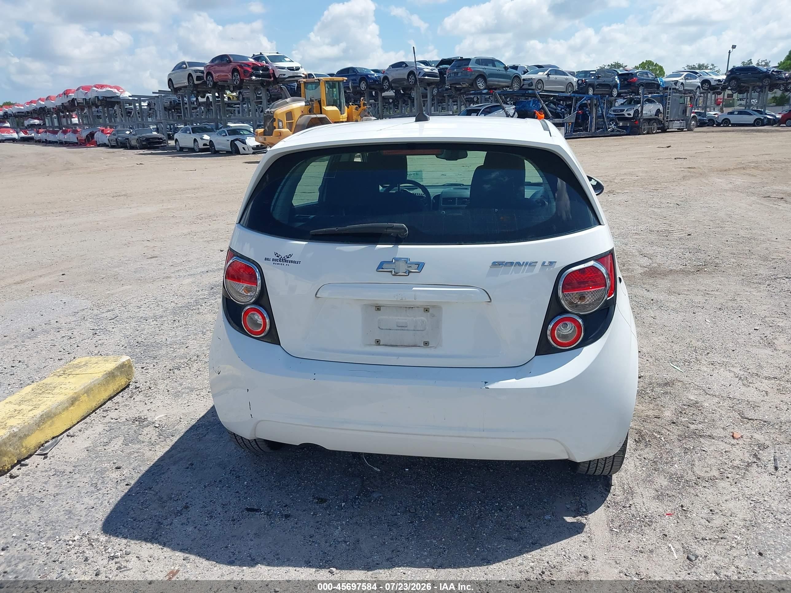 2012 Chevrolet Sonic 2lt White vin: 1G1JC6SH6C4174534
