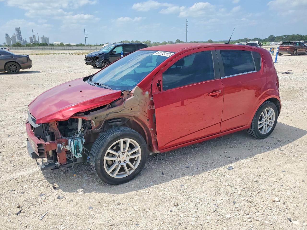 2012 Chevrolet Sonic Lt Maroon vin: 1G1JC6SH6C4182357