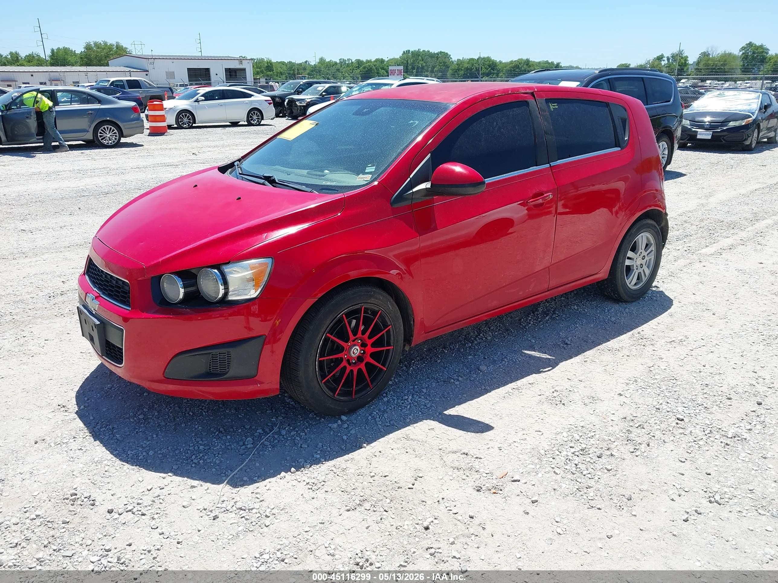 2012 Chevrolet Sonic 2lt Red vin: 1G1JC6SH6C4187915