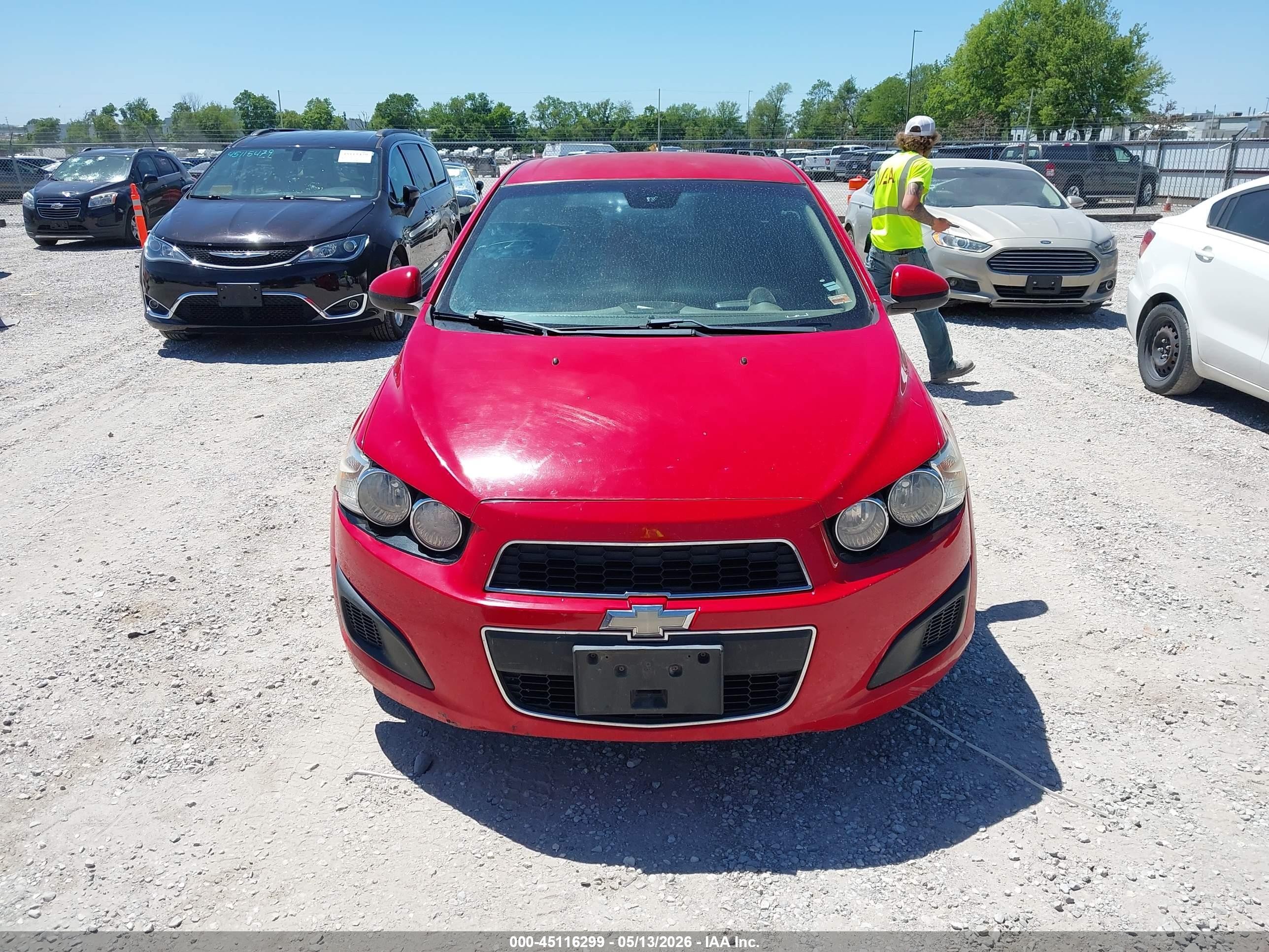 2012 Chevrolet Sonic 2lt Red vin: 1G1JC6SH6C4187915