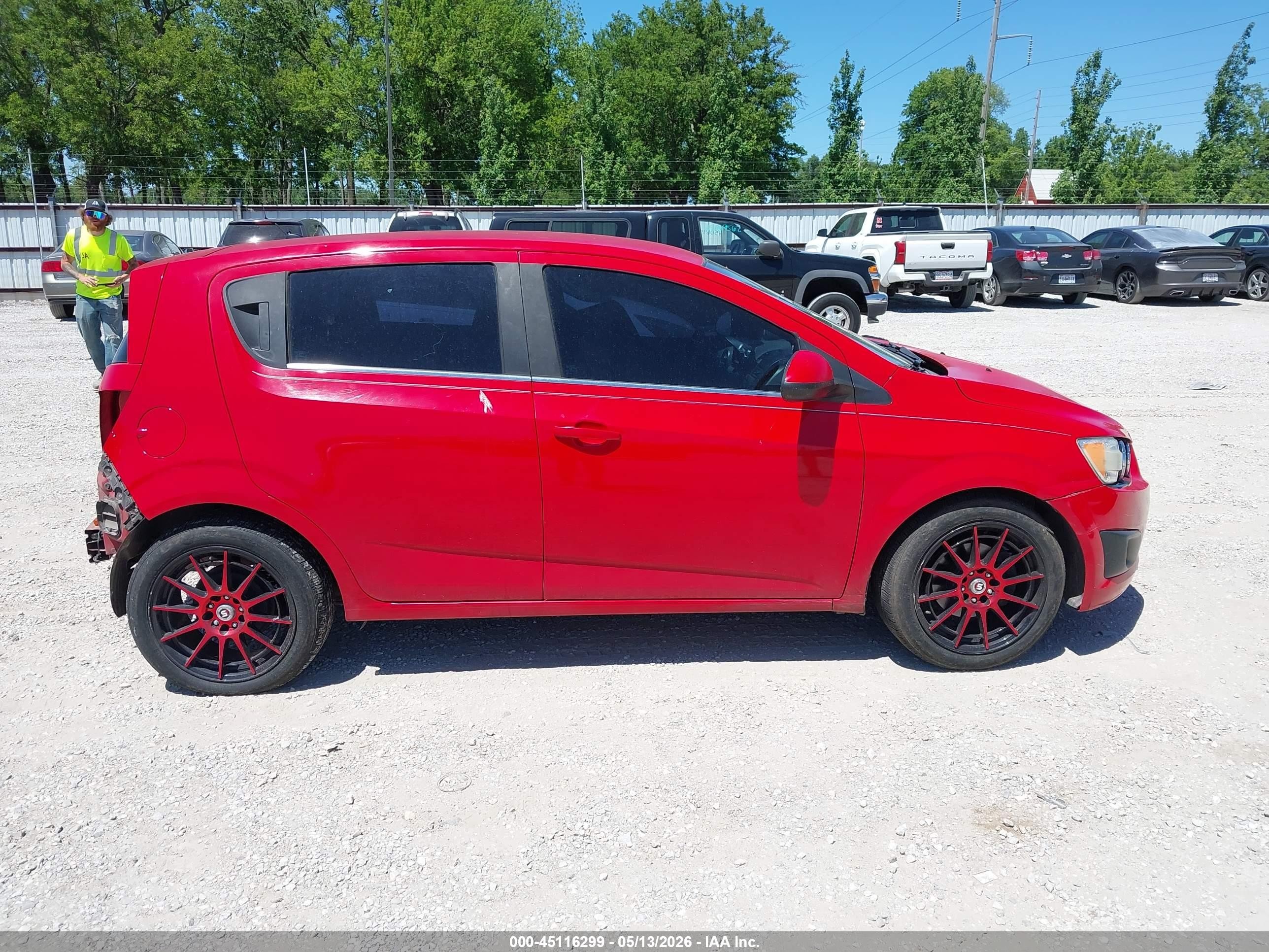 2012 Chevrolet Sonic 2lt Red vin: 1G1JC6SH6C4187915