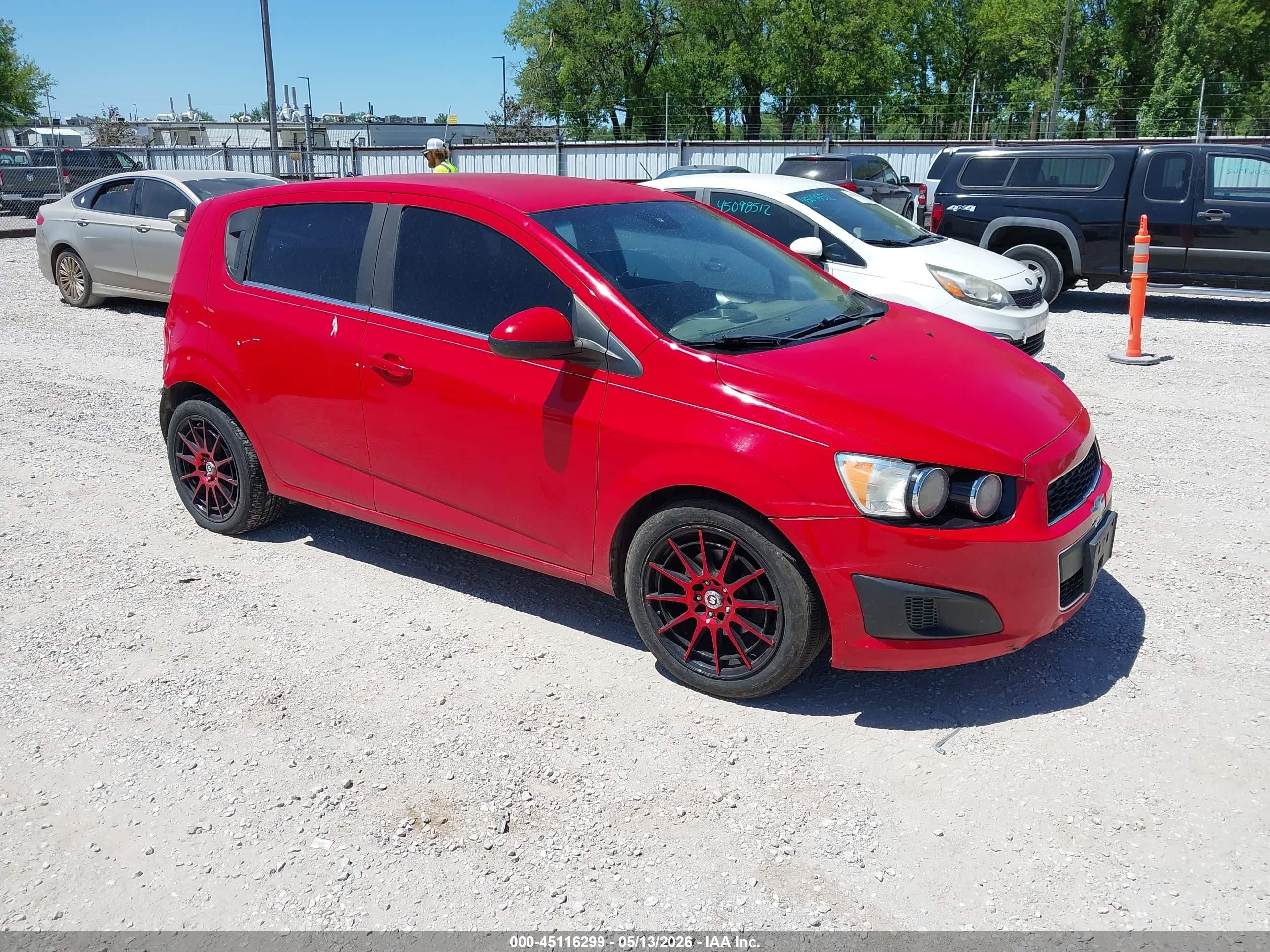 2012 Chevrolet Sonic 2lt Red vin: 1G1JC6SH6C4187915