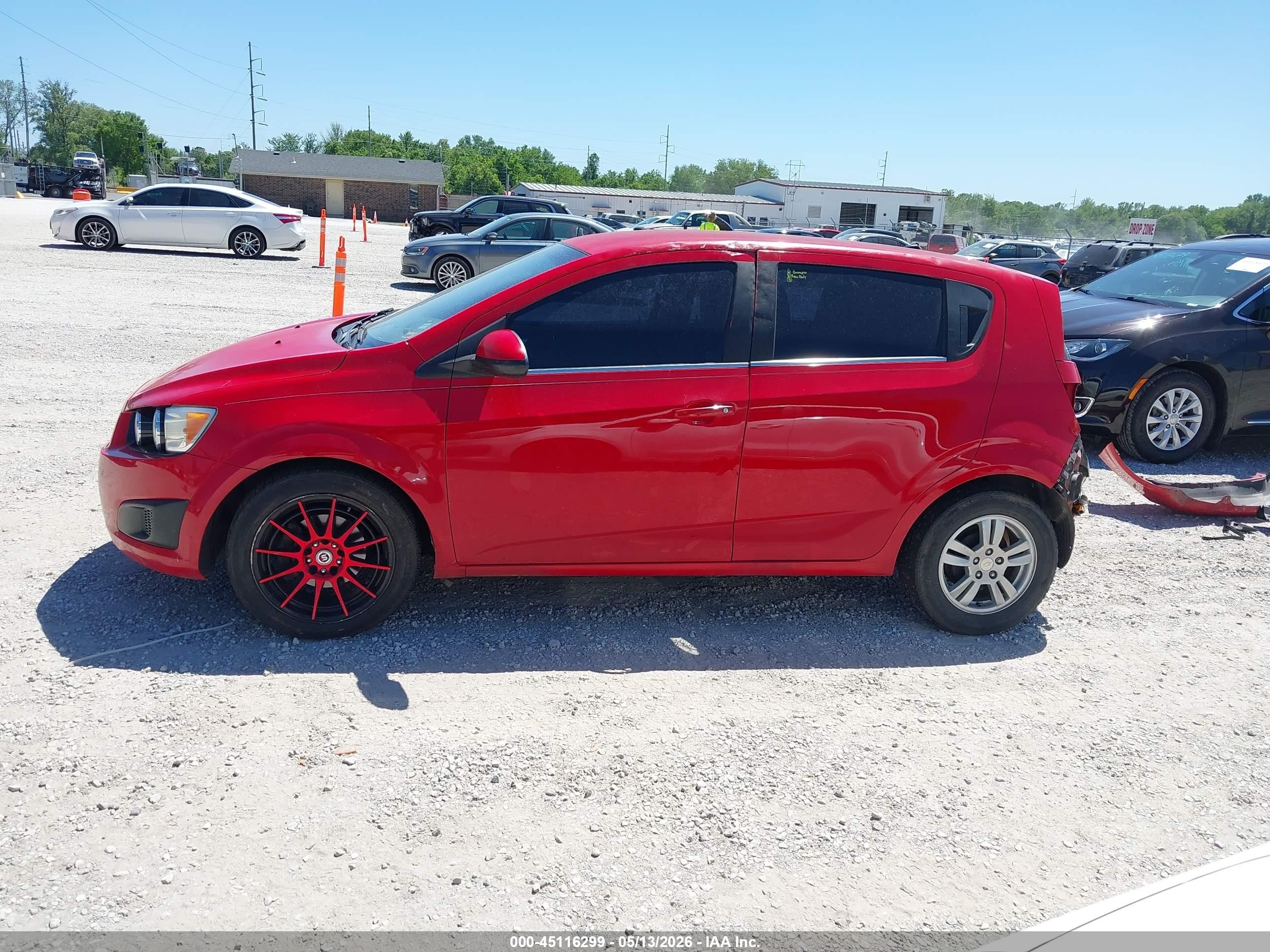 2012 Chevrolet Sonic 2lt Red vin: 1G1JC6SH6C4187915