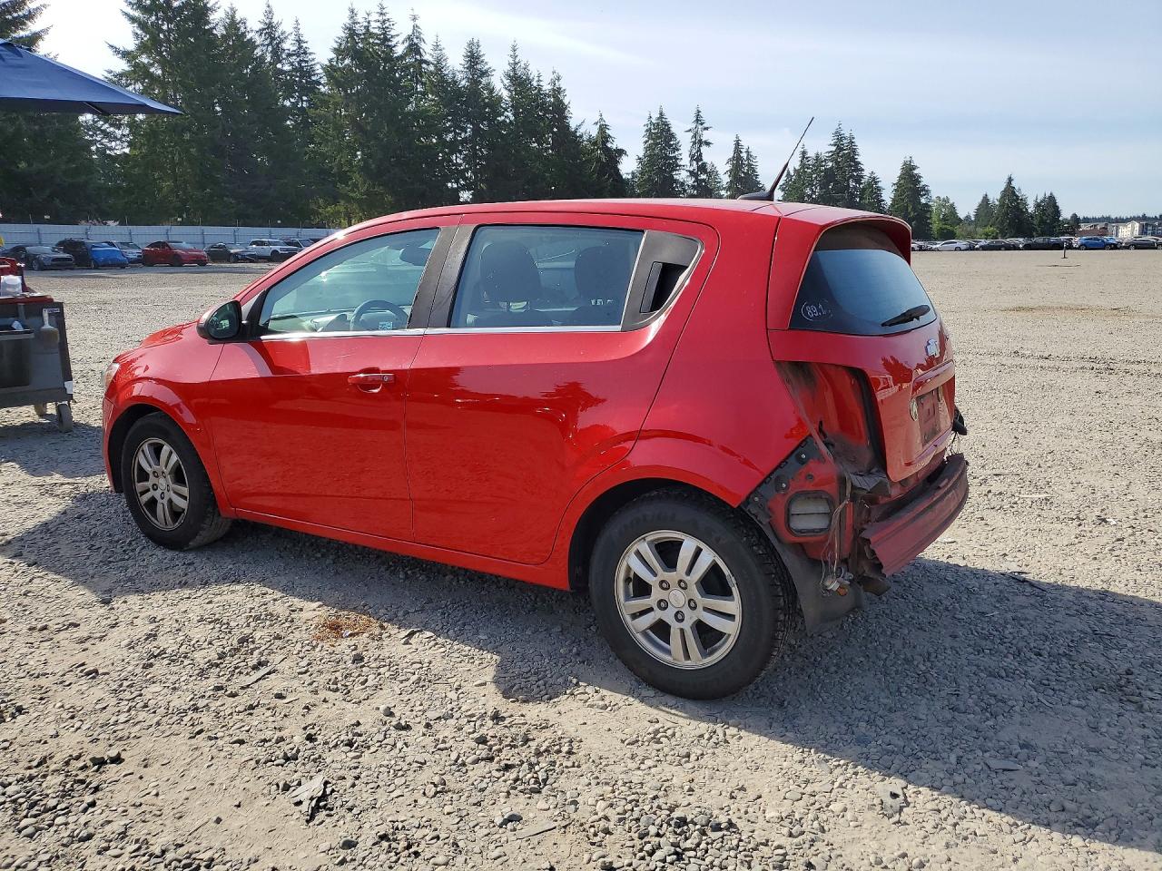 2013 Chevrolet Sonic Lt Red vin: 1G1JC6SH6D4160084